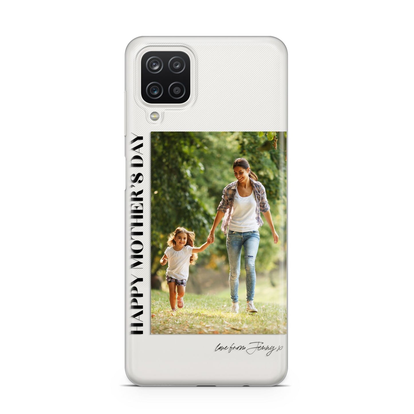 Mothers Day Photo with Text Samsung A12 Case