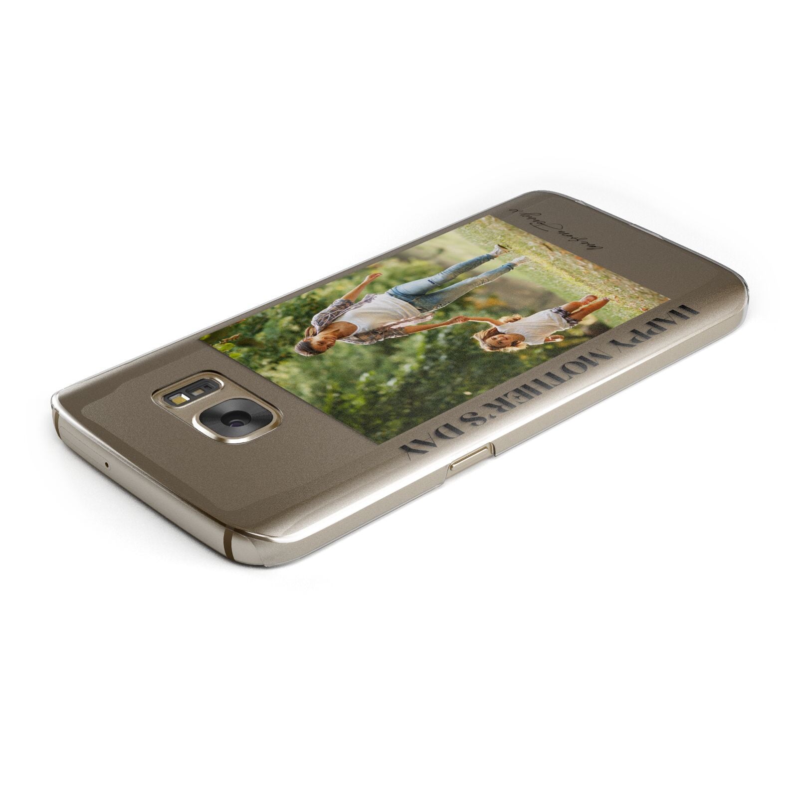 Mothers Day Photo with Text Samsung Galaxy Case Top Cutout