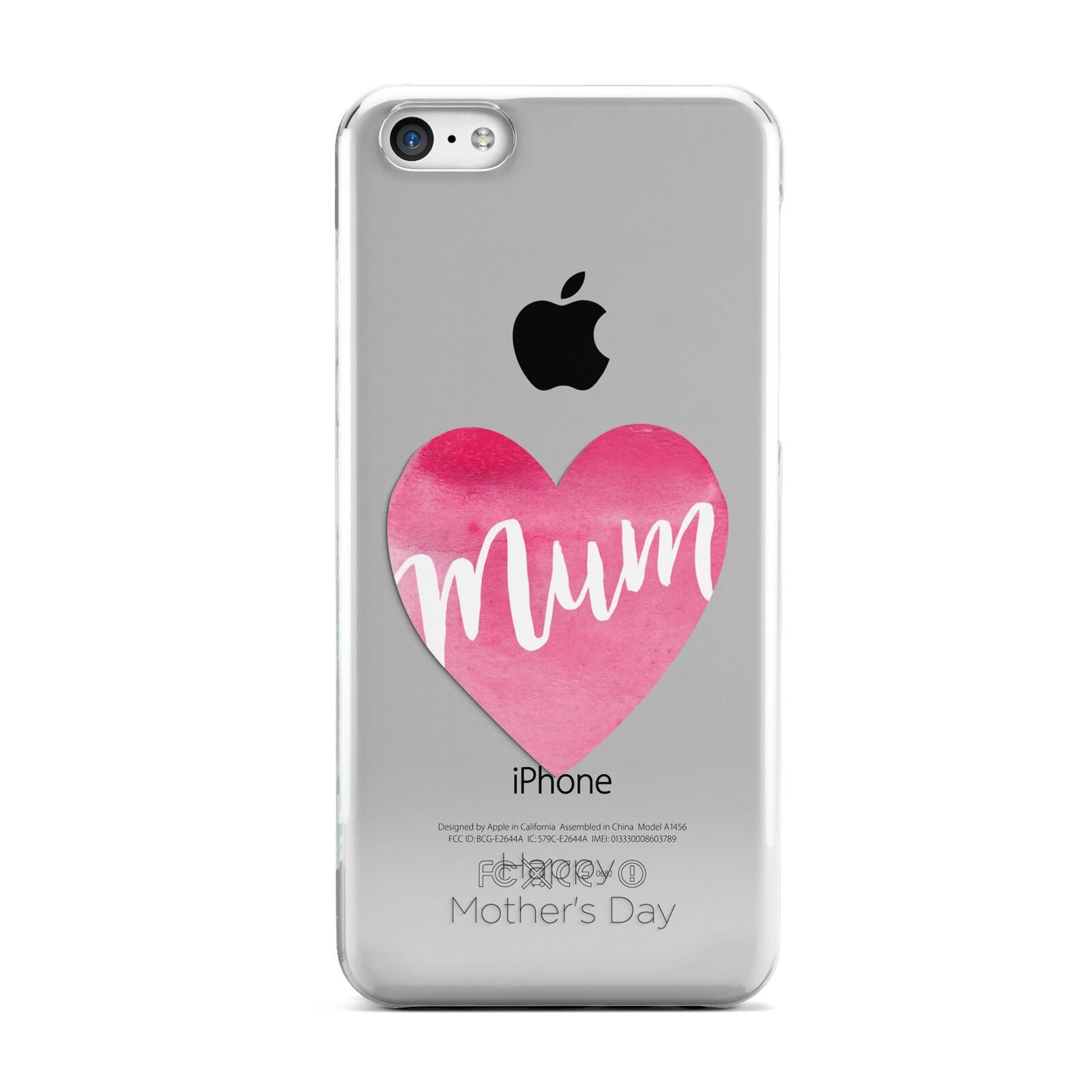 Mothers Day Watercolour Heart Apple iPhone 5c Case