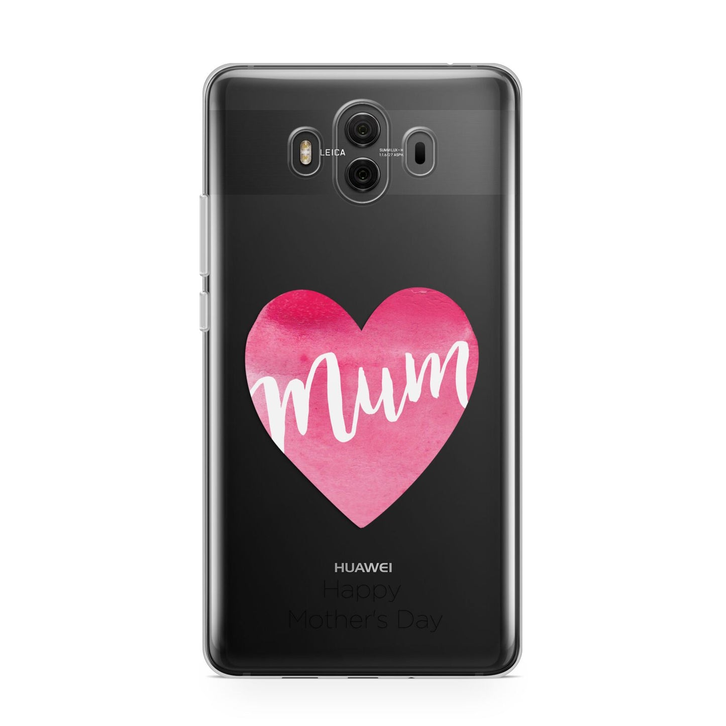 Mothers Day Watercolour Heart Huawei Mate 10 Protective Phone Case