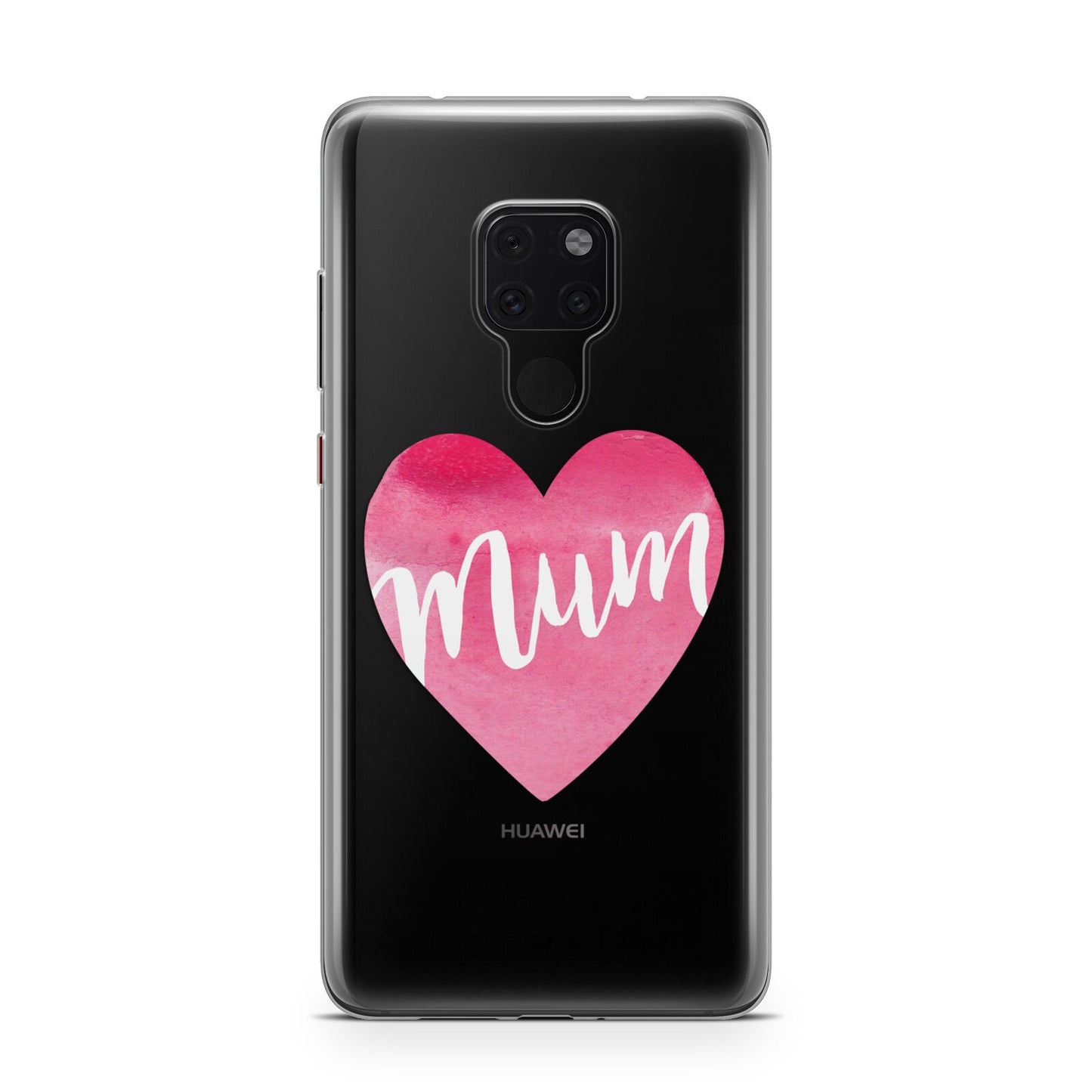 Mothers Day Watercolour Heart Huawei Mate 20 Phone Case