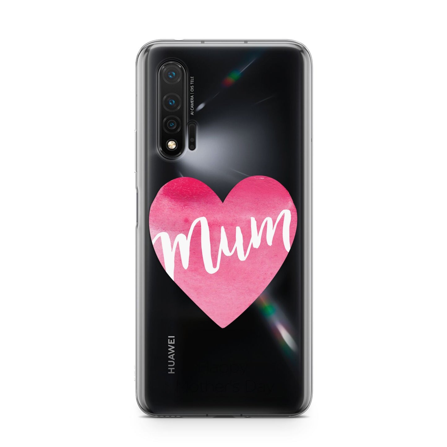 Mothers Day Watercolour Heart Huawei Nova 6 Phone Case