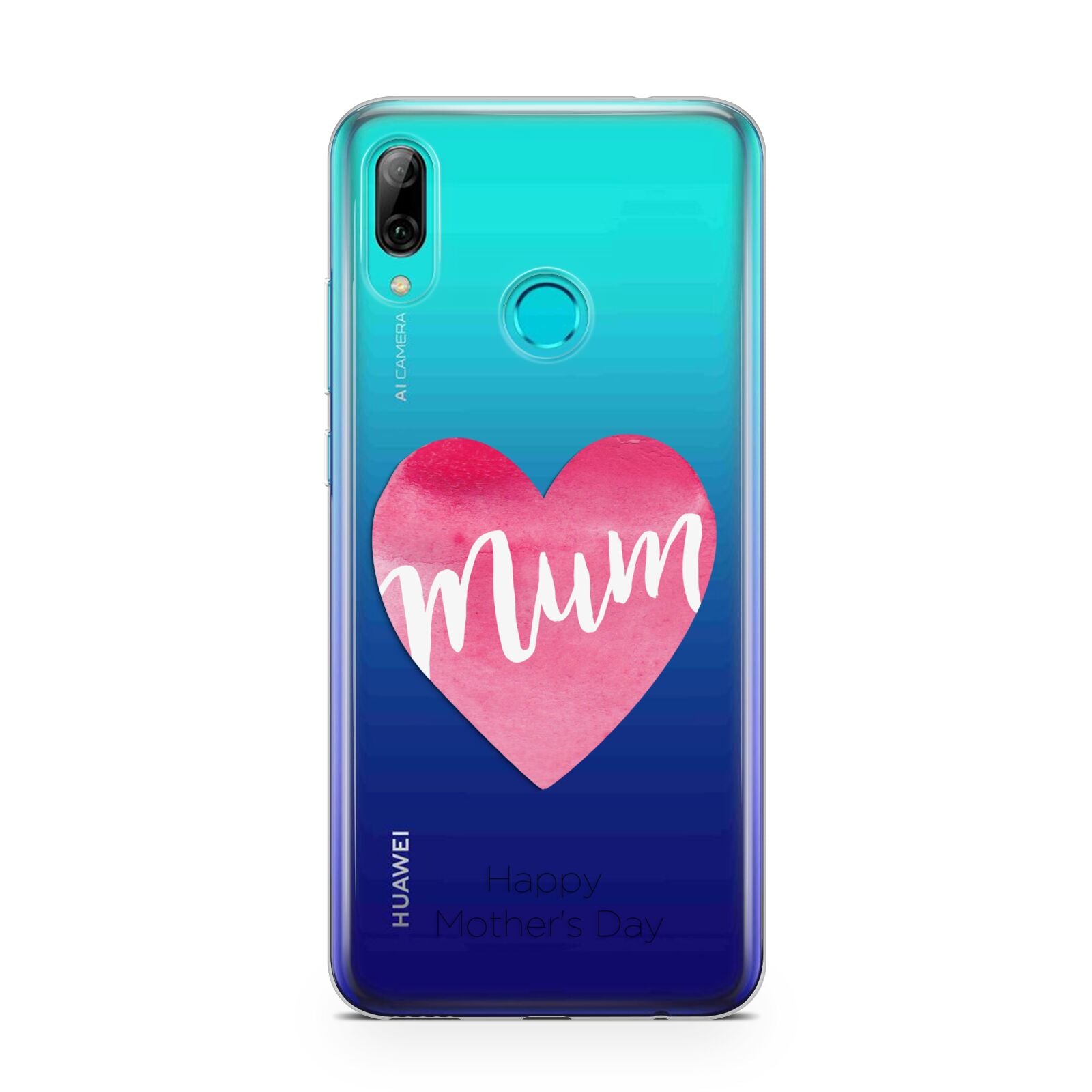 Mothers Day Watercolour Heart Huawei P Smart 2019 Case