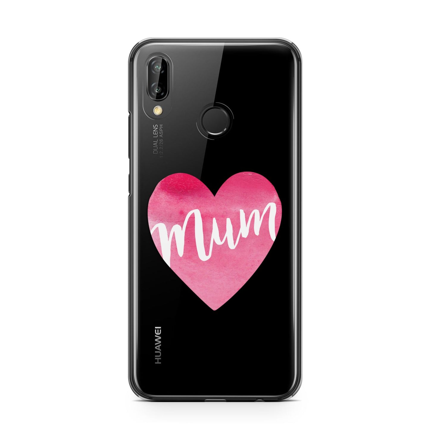 Mothers Day Watercolour Heart Huawei P20 Lite Phone Case