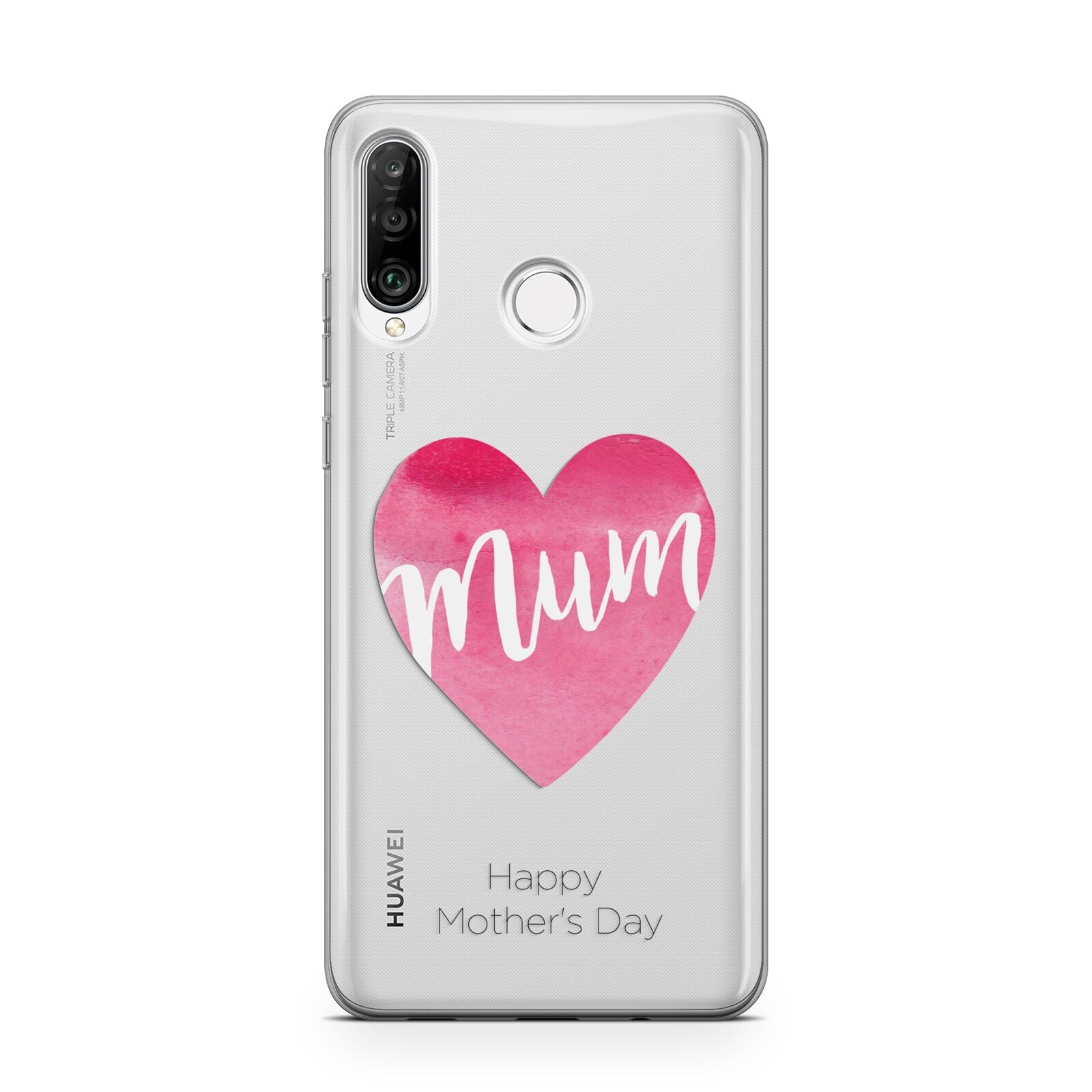 Mothers Day Watercolour Heart Huawei P30 Lite Phone Case