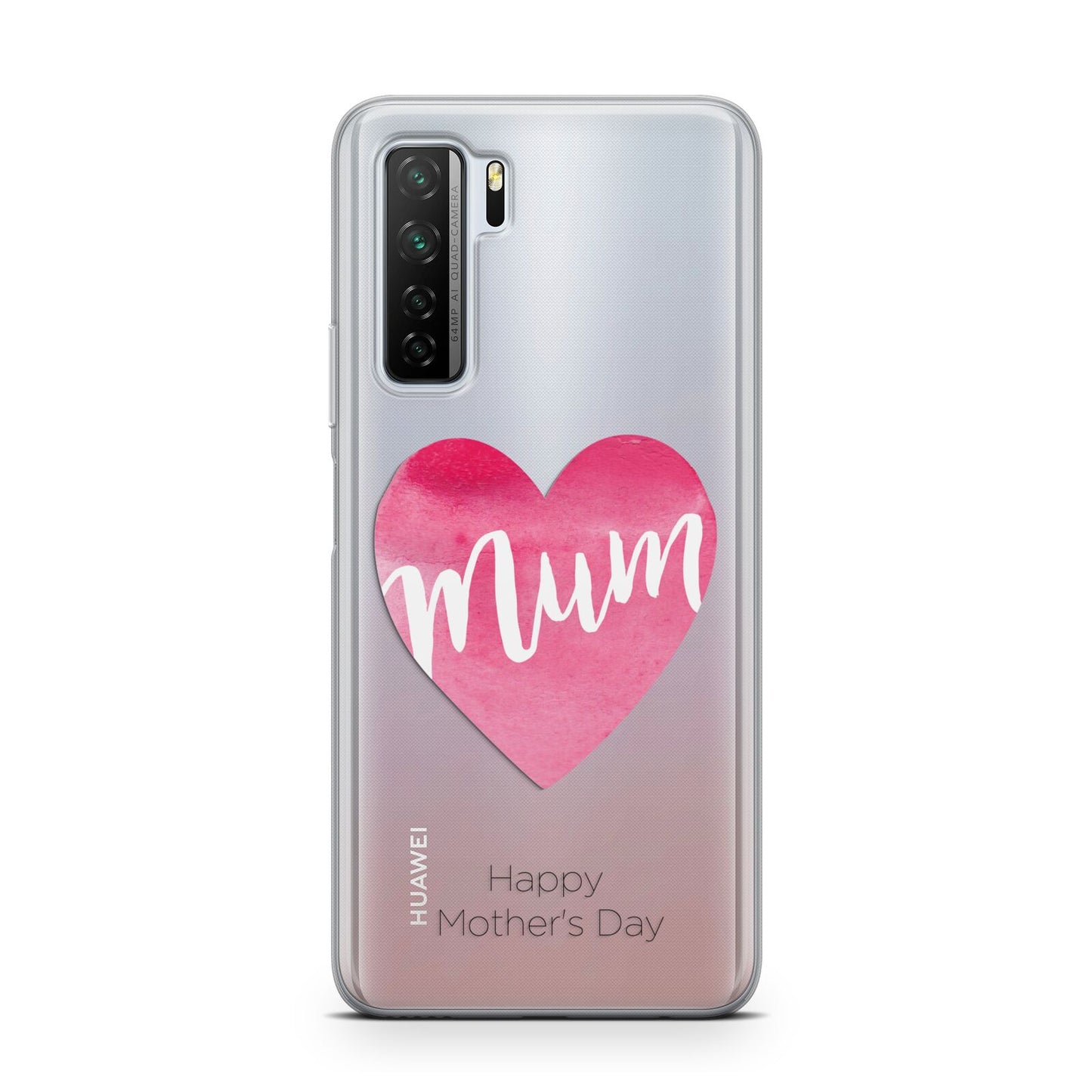 Mothers Day Watercolour Heart Huawei P40 Lite 5G Phone Case