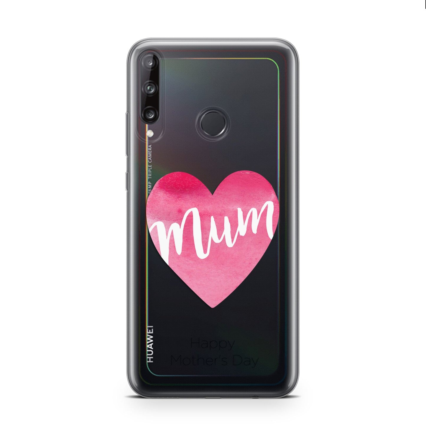 Mothers Day Watercolour Heart Huawei P40 Lite E Phone Case