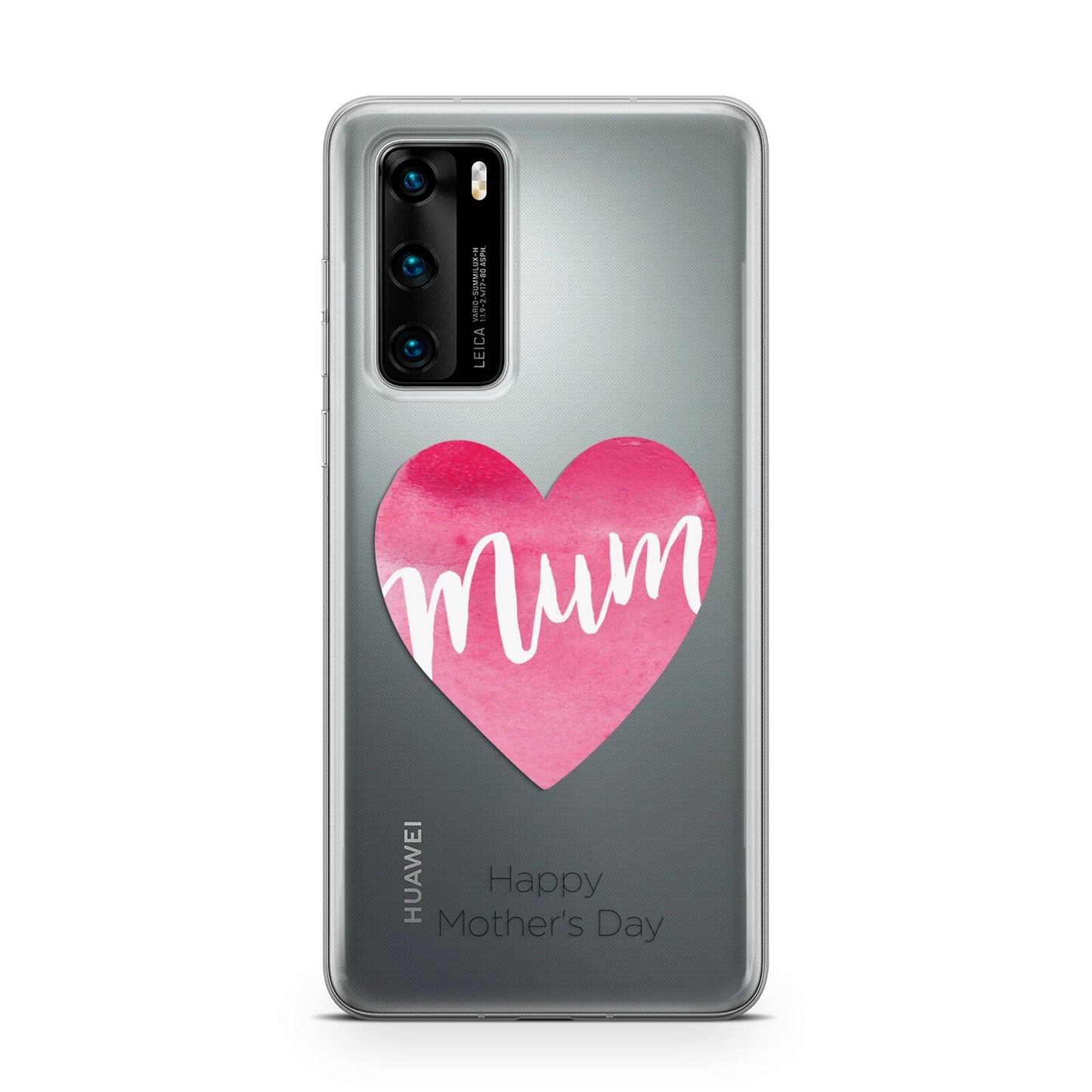 Mothers Day Watercolour Heart Huawei P40 Phone Case