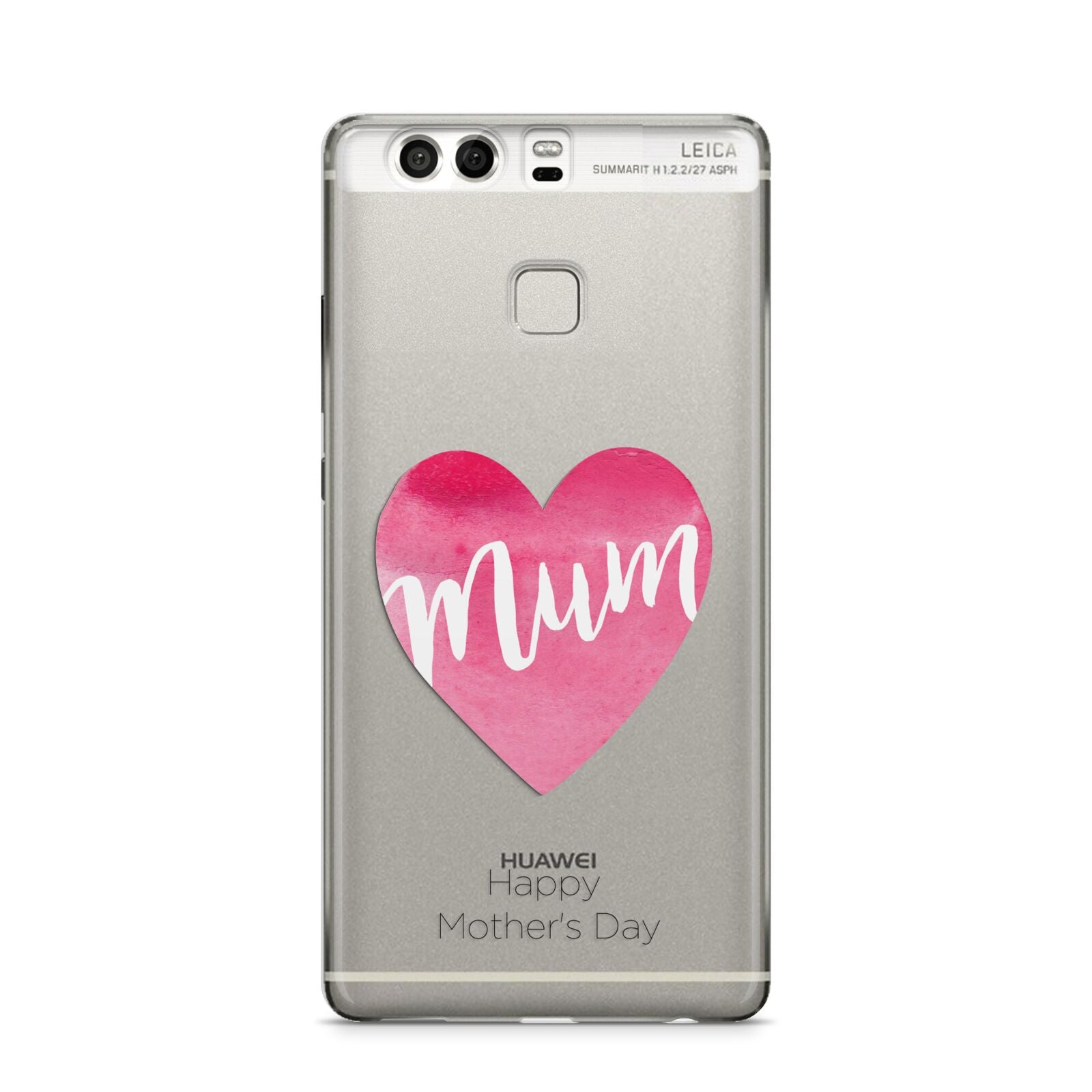 Mothers Day Watercolour Heart Huawei P9 Case