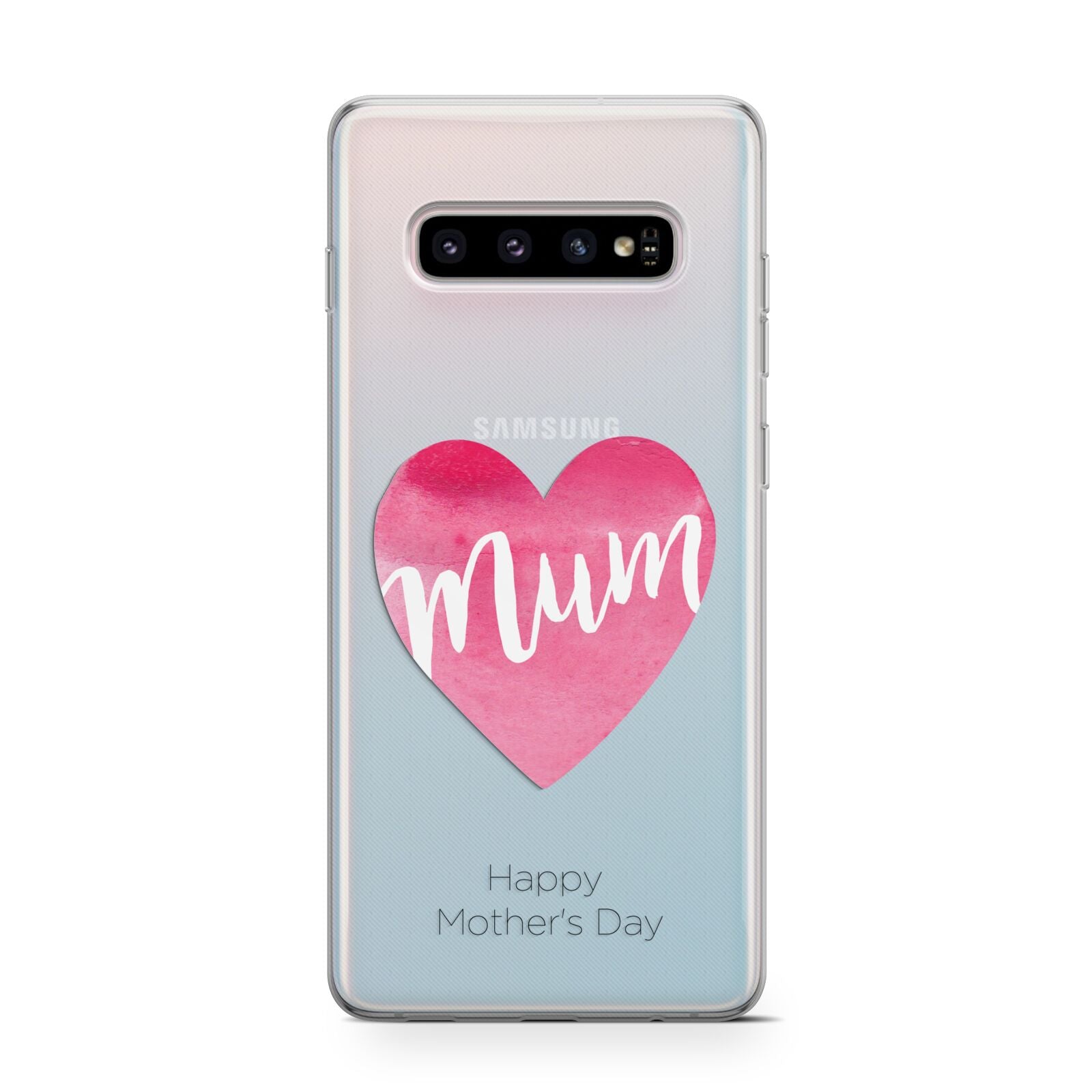 Mothers Day Watercolour Heart Protective Samsung Galaxy Case