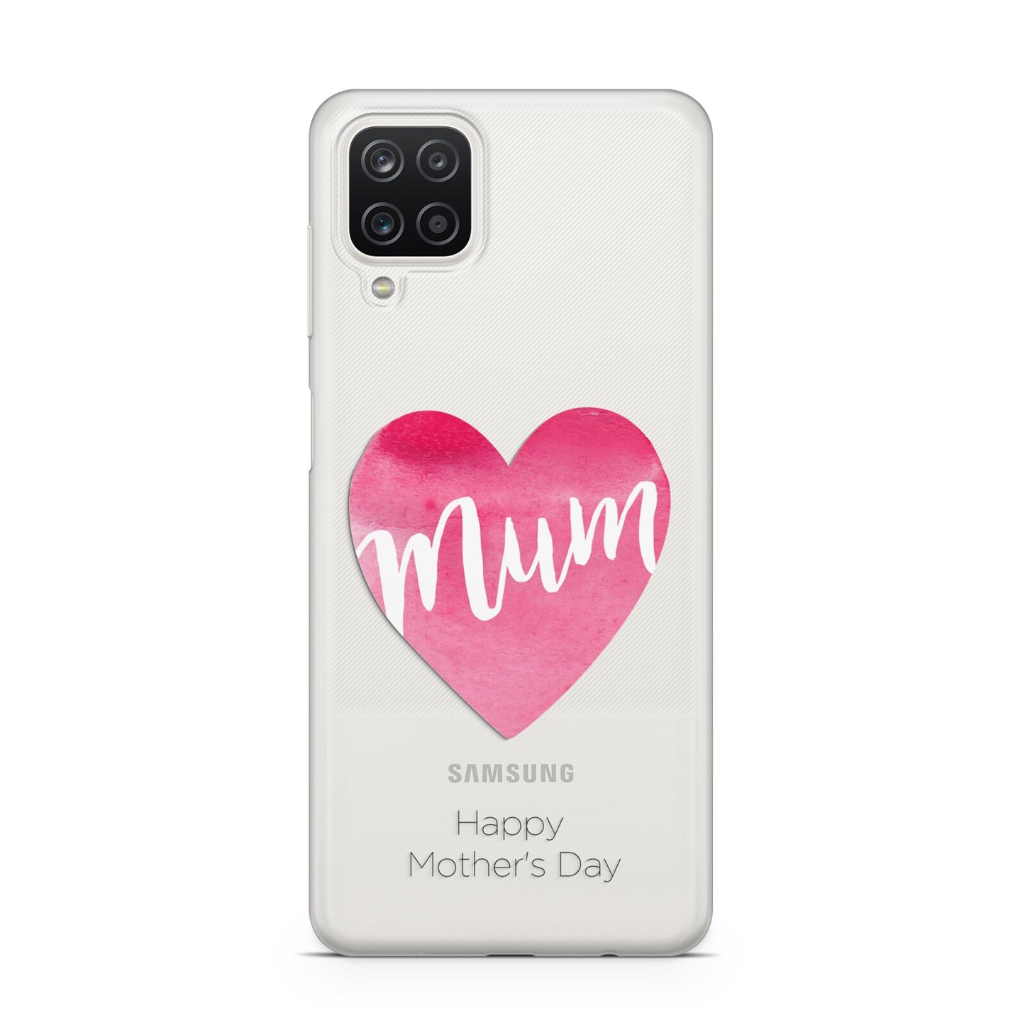 Mothers Day Watercolour Heart Samsung A12 Case