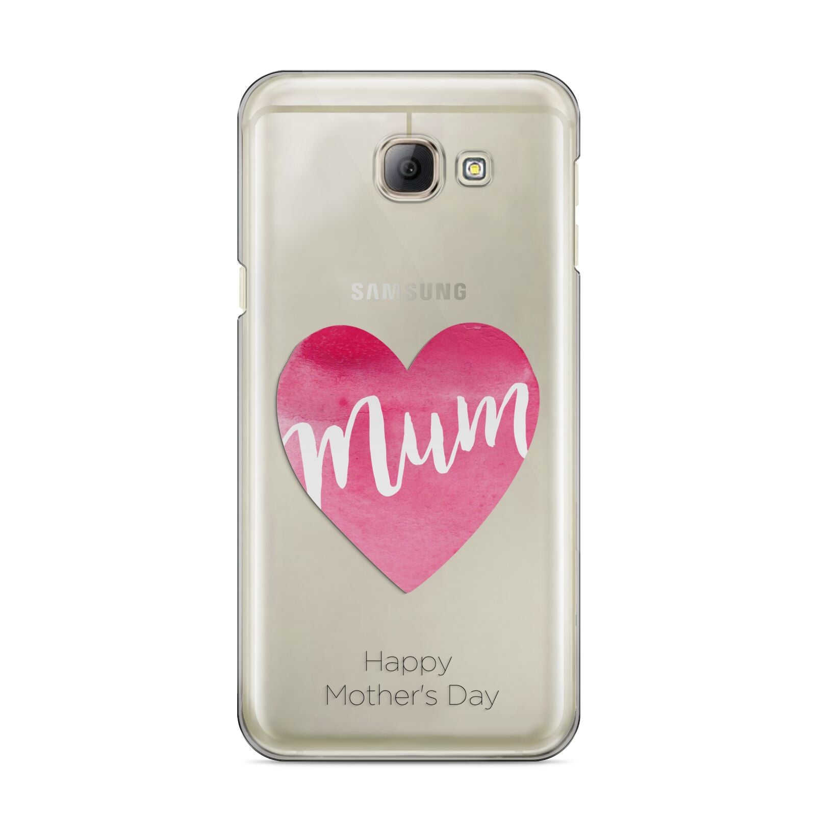 Mothers Day Watercolour Heart Samsung Galaxy A8 2016 Case