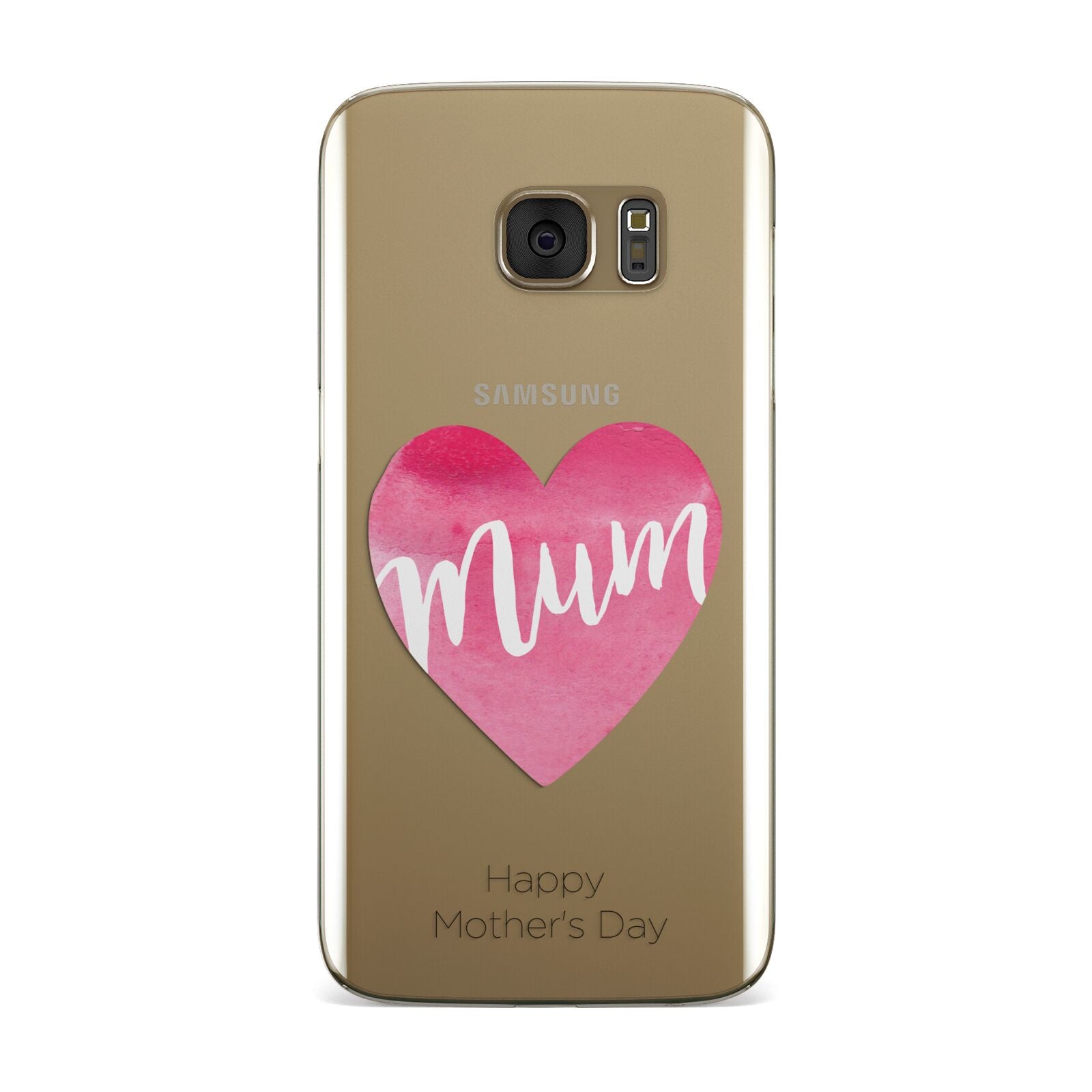 Mothers Day Watercolour Heart Samsung Galaxy Case