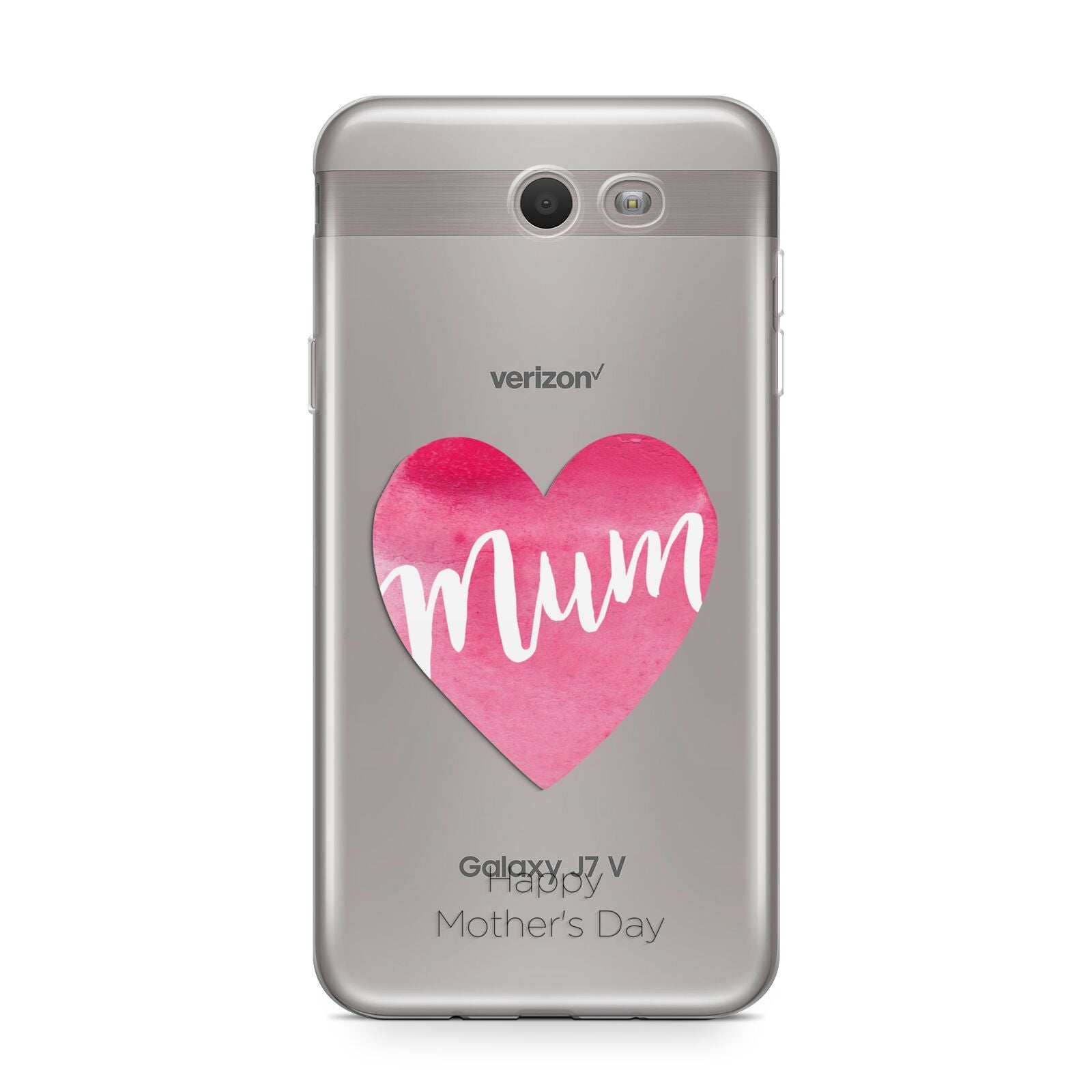 Mothers Day Watercolour Heart Samsung Galaxy J7 2017 Case