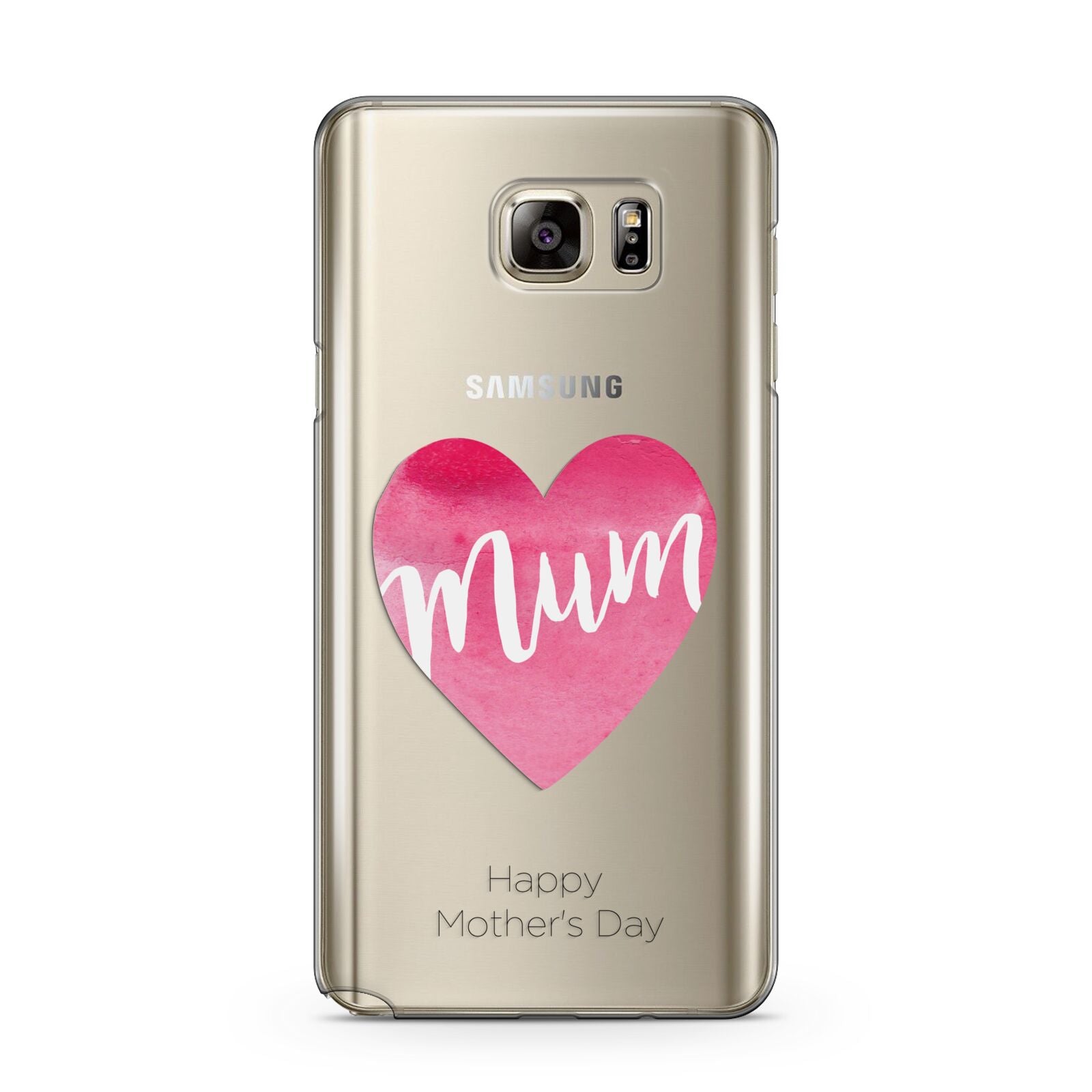 Mothers Day Watercolour Heart Samsung Galaxy Note 5 Case