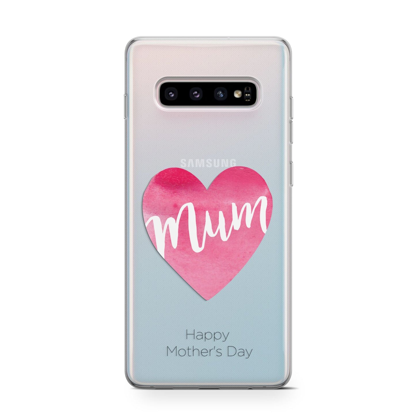 Mothers Day Watercolour Heart Samsung Galaxy S10 Case