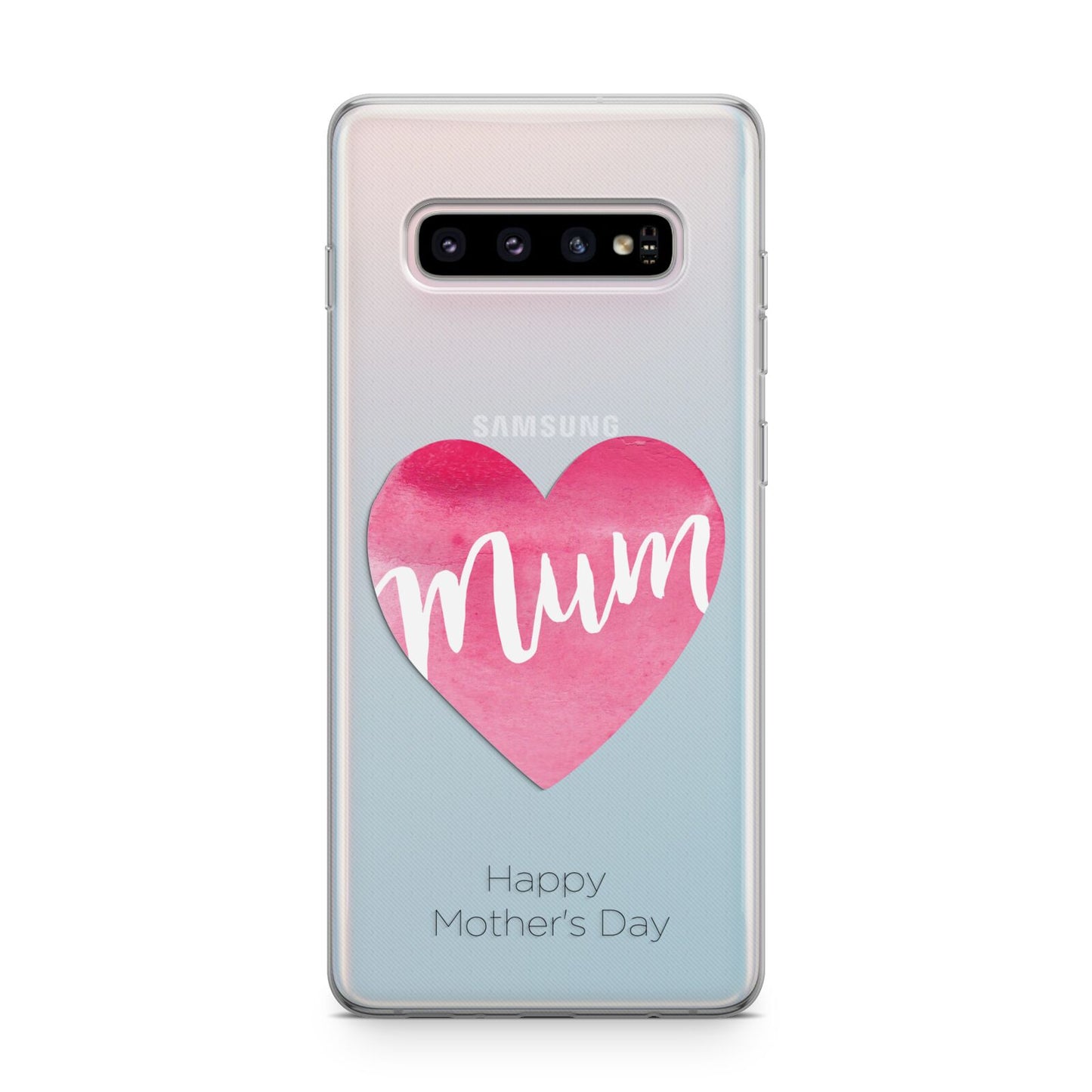 Mothers Day Watercolour Heart Samsung Galaxy S10 Plus Case