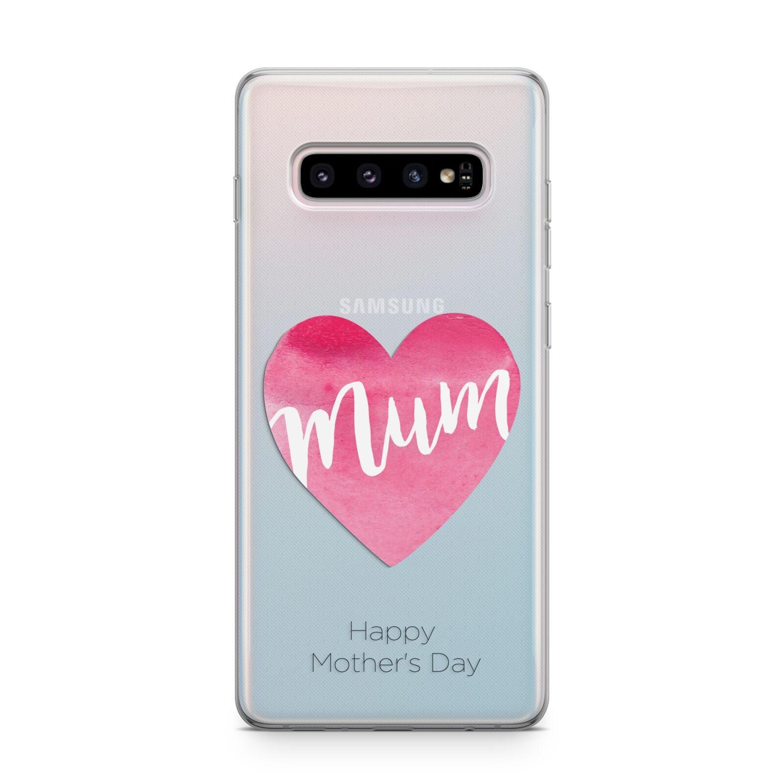 Mothers Day Watercolour Heart Samsung Galaxy S10 Plus Case