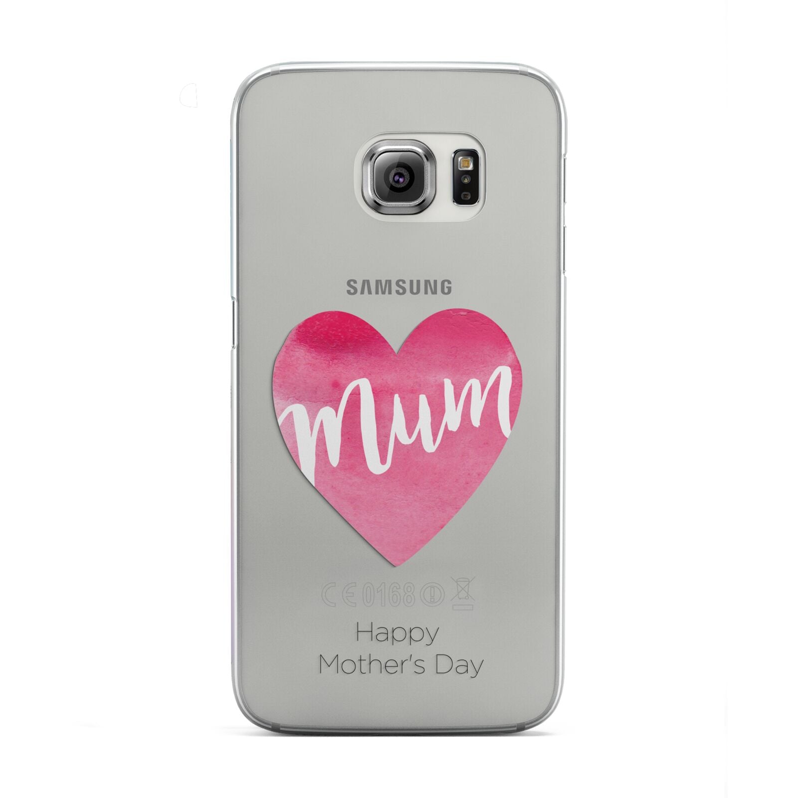 Mothers Day Watercolour Heart Samsung Galaxy S6 Edge Case