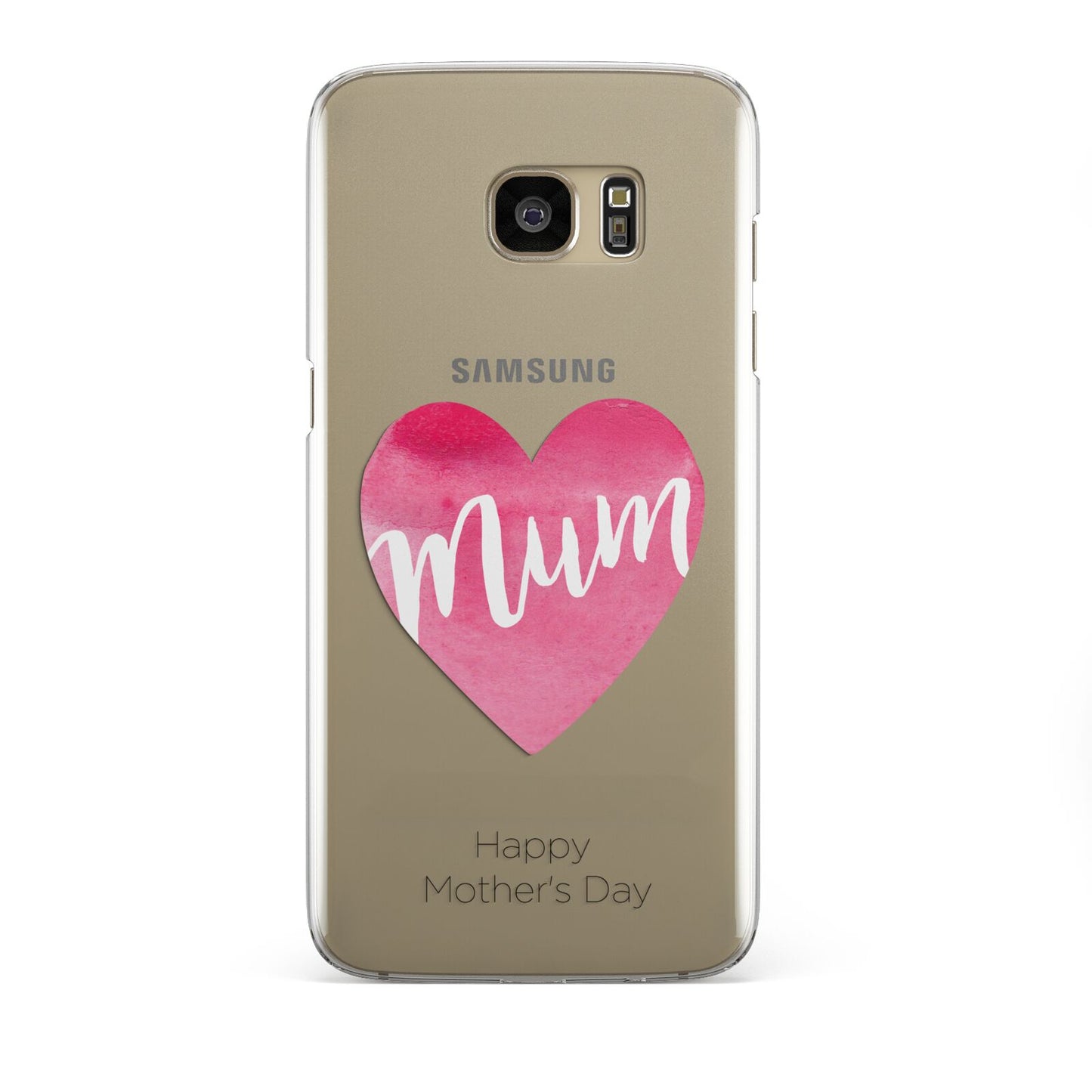 Mothers Day Watercolour Heart Samsung Galaxy S7 Edge Case