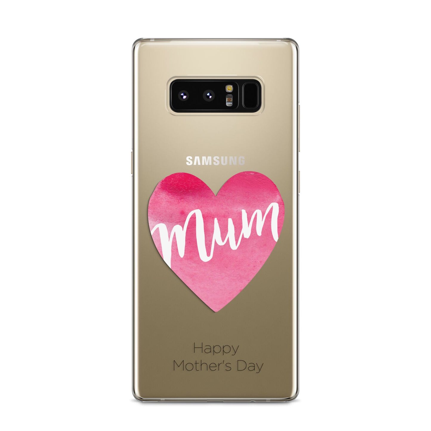 Mothers Day Watercolour Heart Samsung Galaxy S8 Case