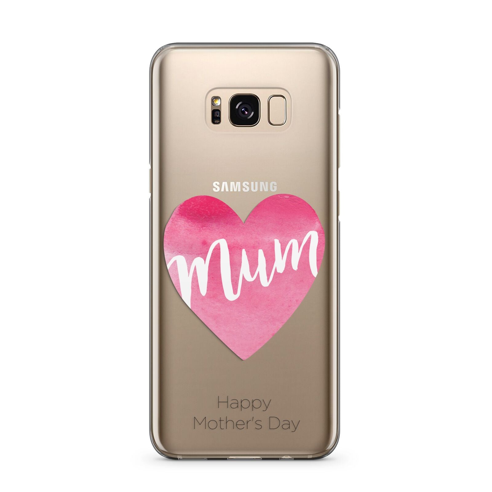 Mothers Day Watercolour Heart Samsung Galaxy S8 Plus Case