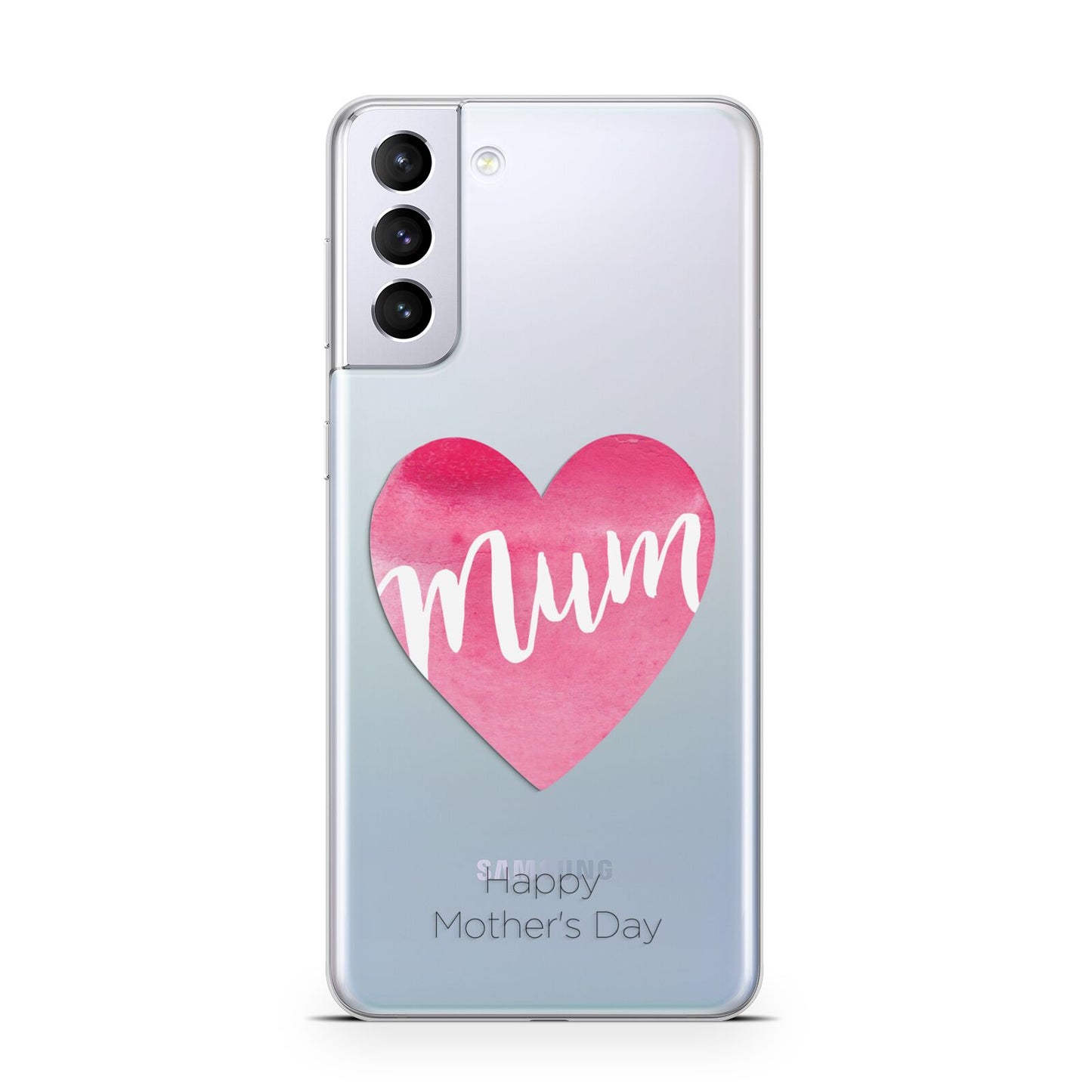 Mothers Day Watercolour Heart Samsung S21 Plus Case