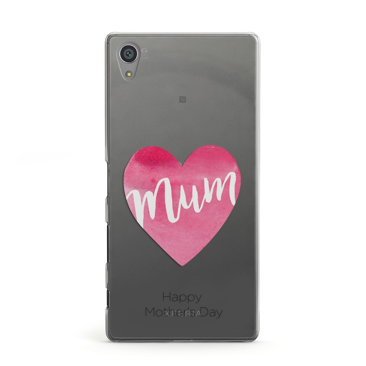 Mothers Day Watercolour Heart Sony Xperia Case