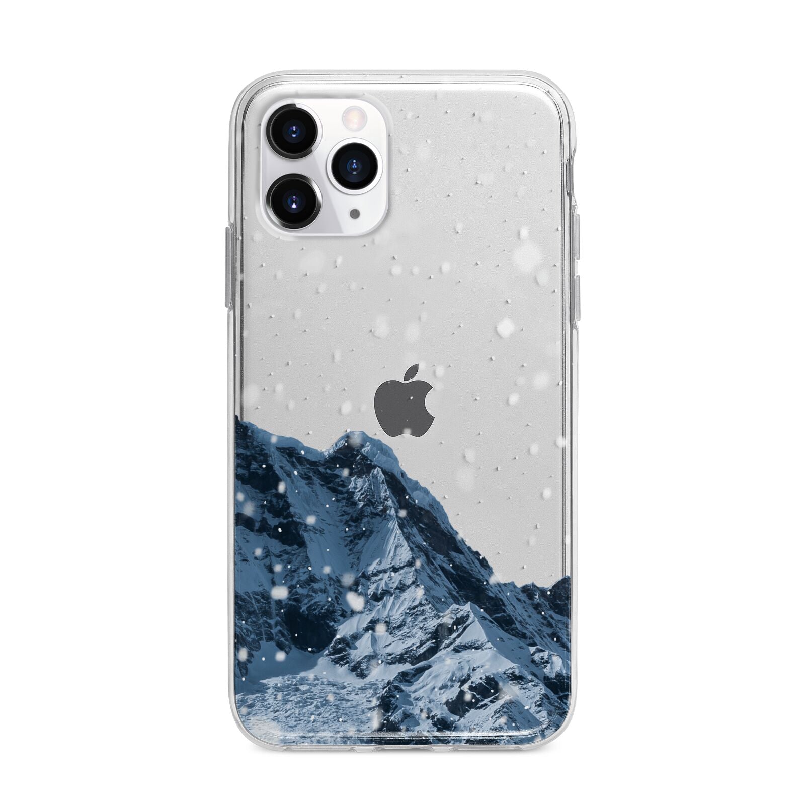 Mountain Snow Scene Apple iPhone 11 Pro in Silver with Bumper Case