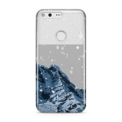 Mountain Snow Scene Google Pixel Case