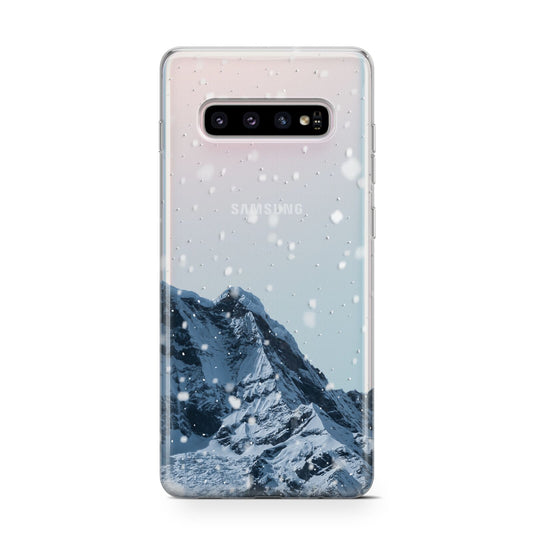 Mountain Snow Scene Protective Samsung Galaxy Case