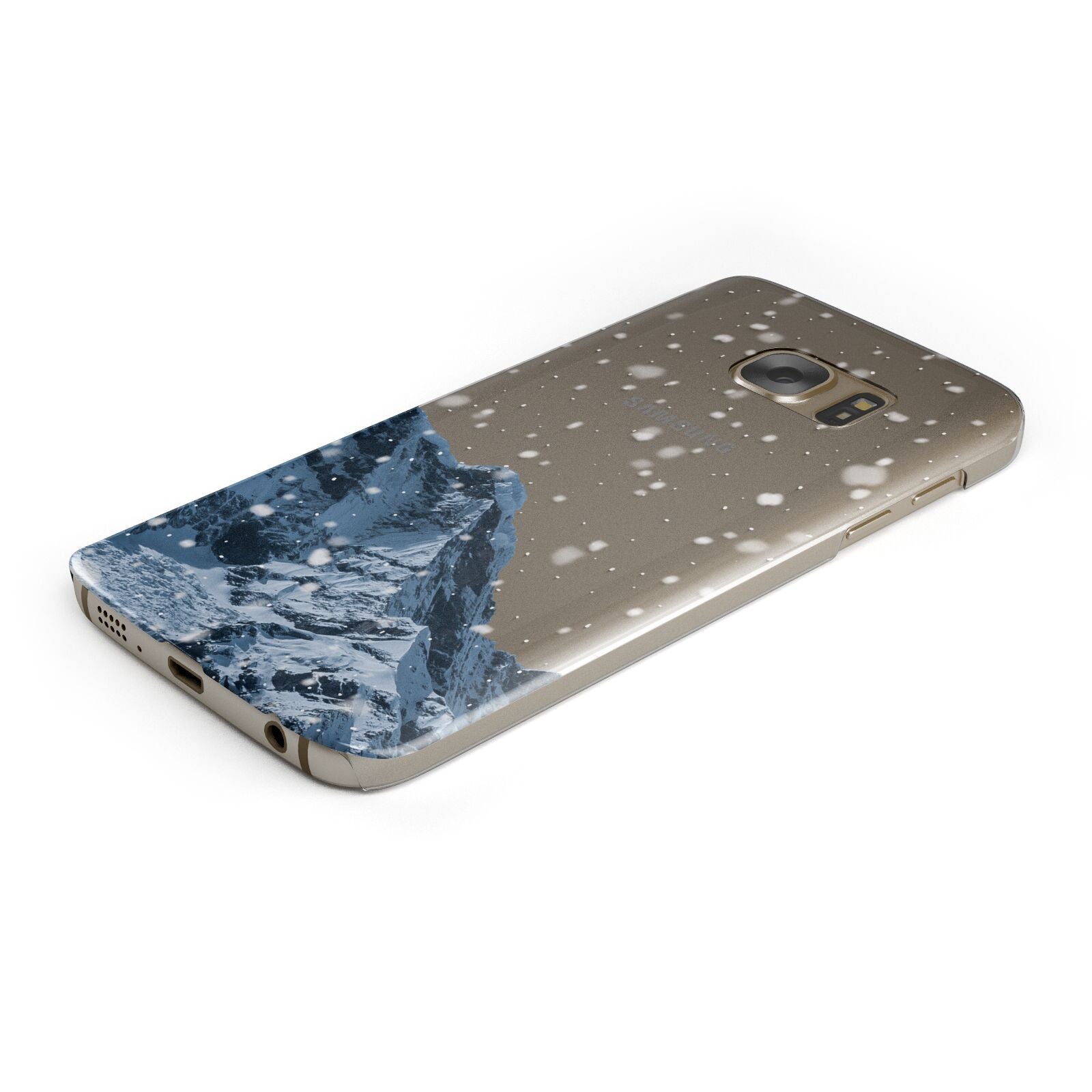 Mountain Snow Scene Samsung Galaxy Case Bottom Cutout