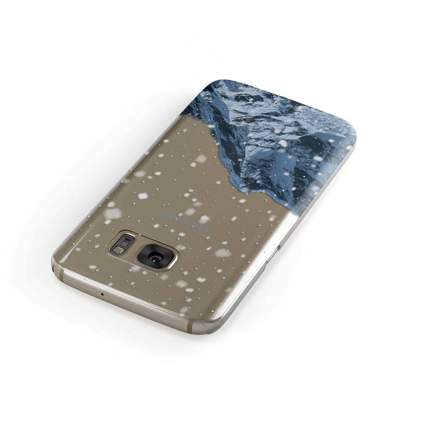 Mountain Snow Scene Samsung Galaxy Case Front Close Up