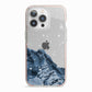 Mountain Snow Scene iPhone 13 Pro TPU Impact Case with Pink Edges