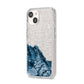 Mountain Snow Scene iPhone 14 Glitter Tough Case Starlight Angled Image