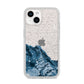 Mountain Snow Scene iPhone 14 Glitter Tough Case Starlight