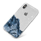Mountain Snow Scene iPhone X Bumper Case on Silver iPhone