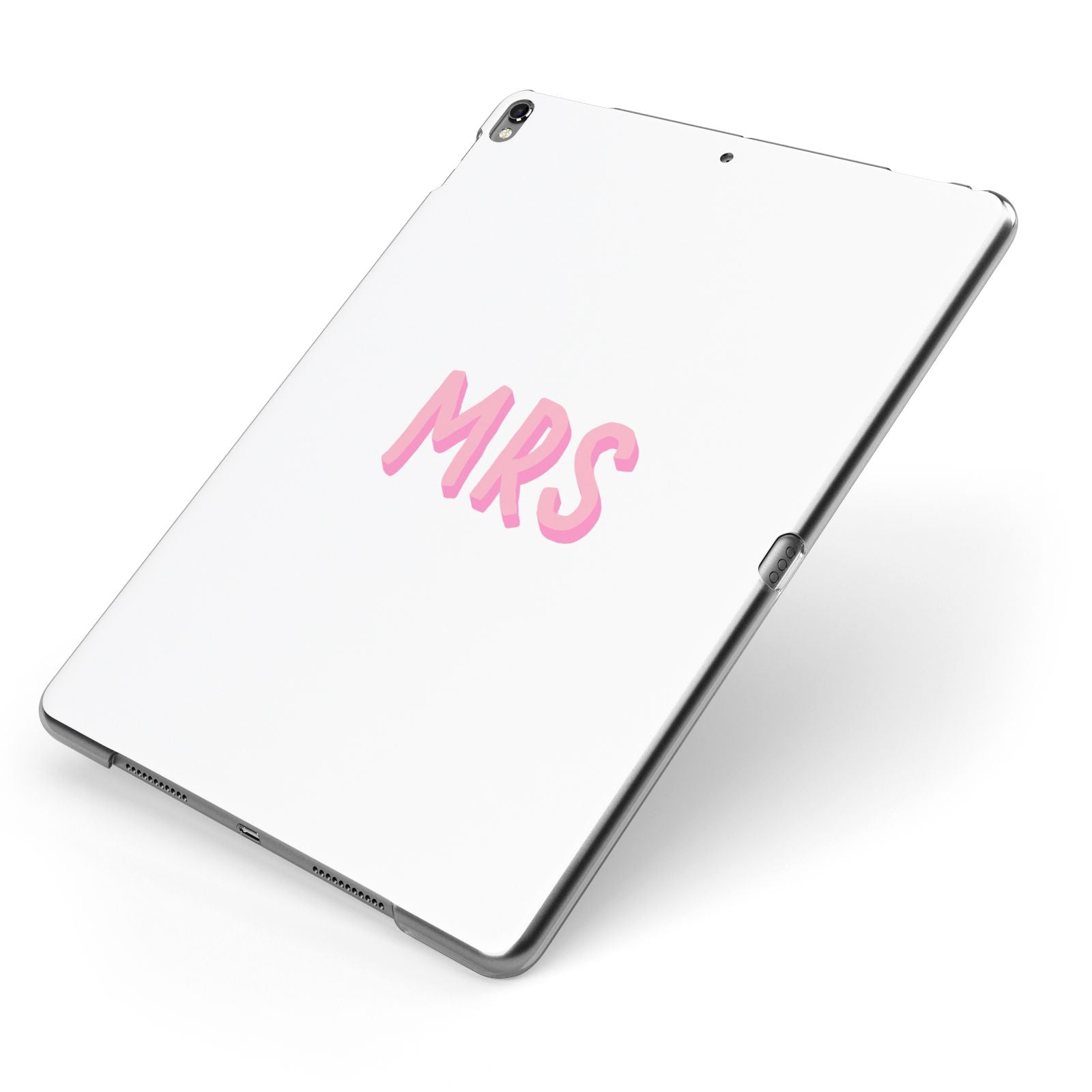 Mrs Apple iPad Case on Grey iPad Side View