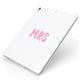 Mrs Apple iPad Case on Silver iPad Side View