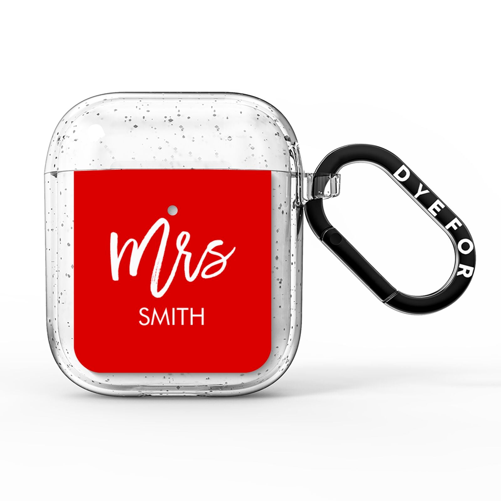 Mrs Custom AirPods Glitter Case