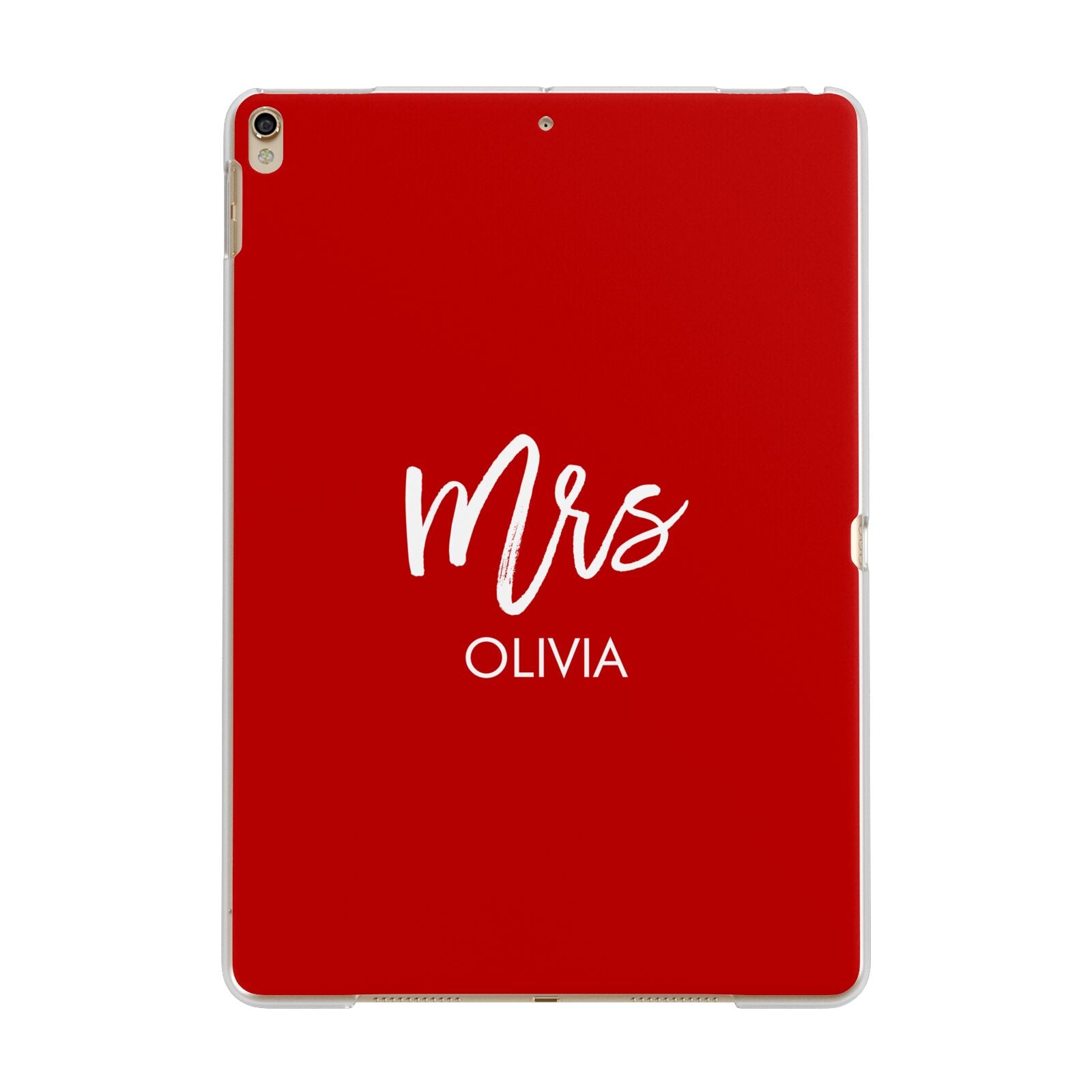 Mrs Custom Apple iPad Gold Case