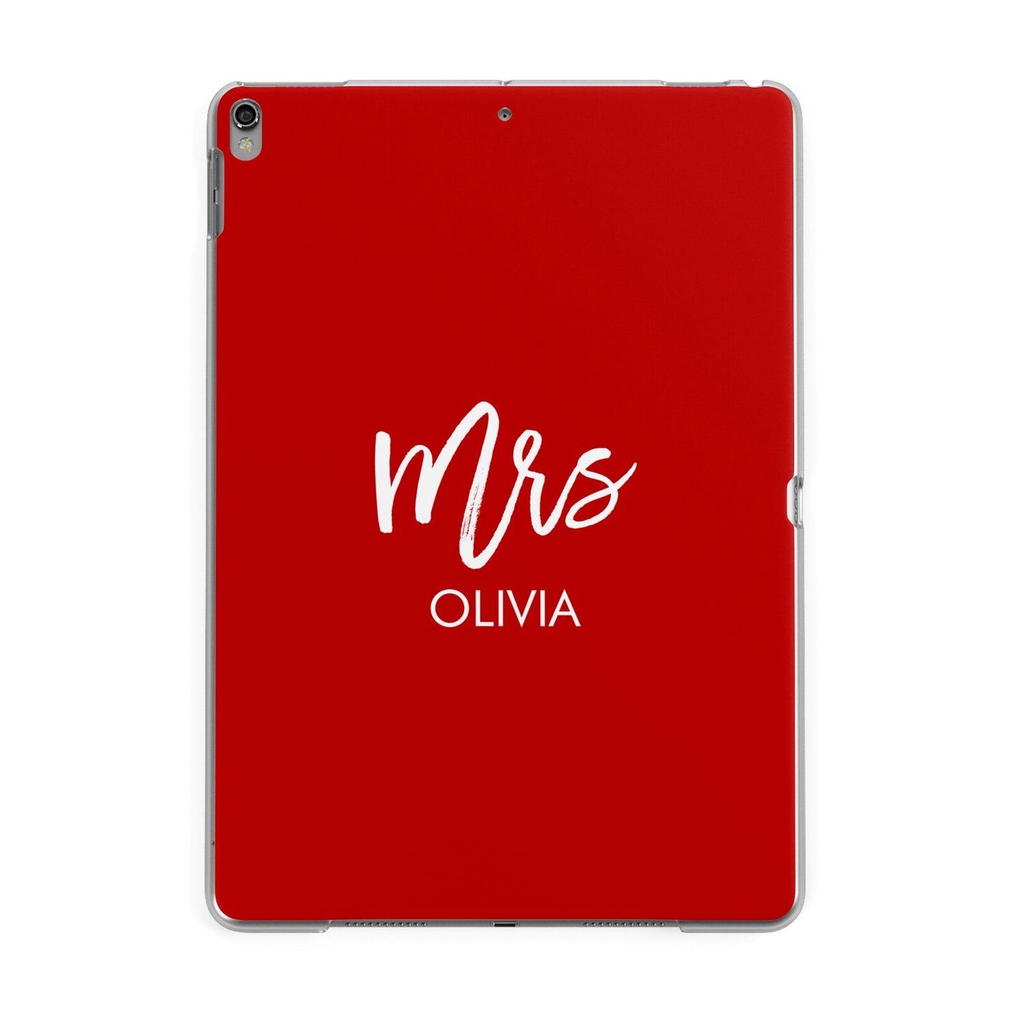 Mrs Custom Apple iPad Grey Case