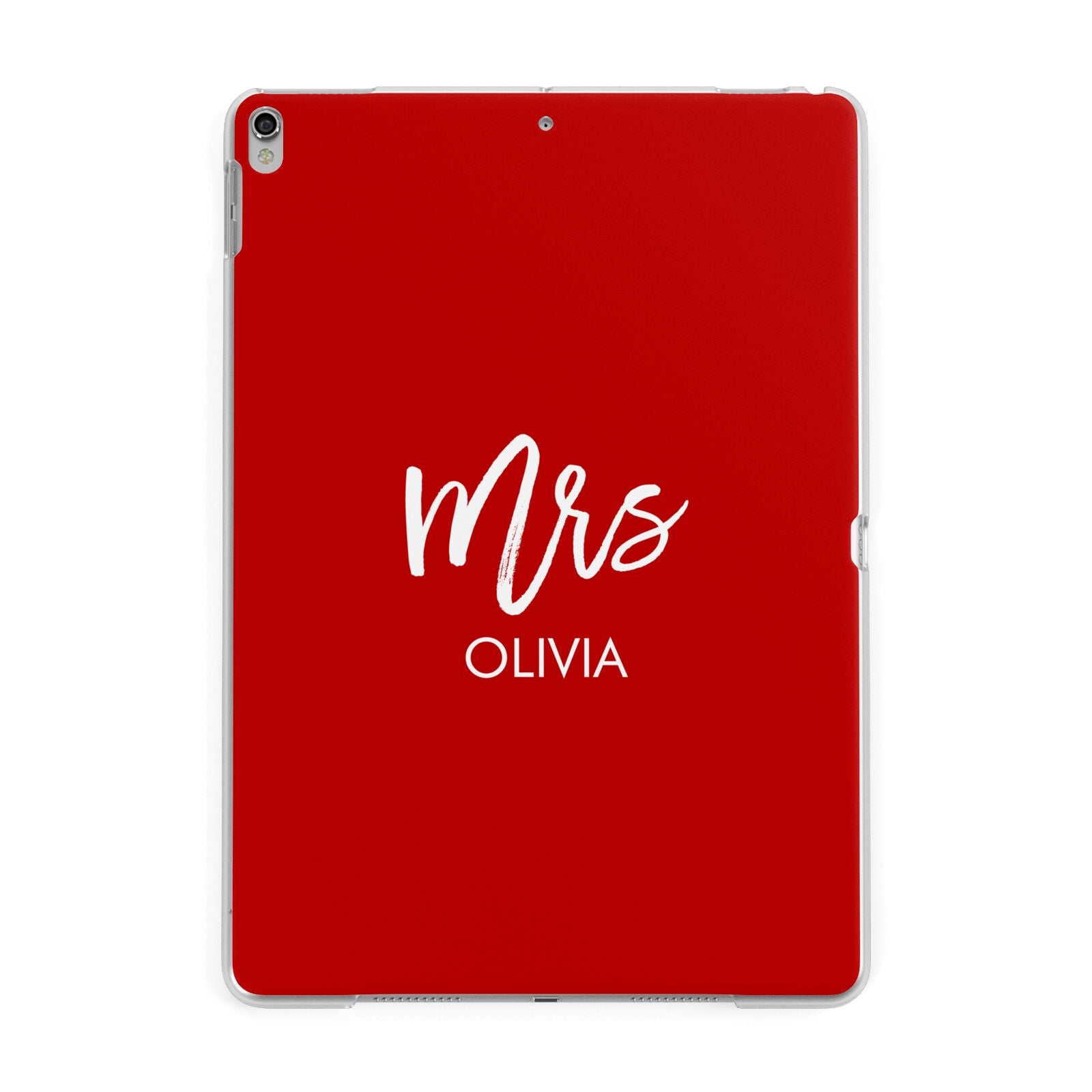 Mrs Custom Apple iPad Silver Case