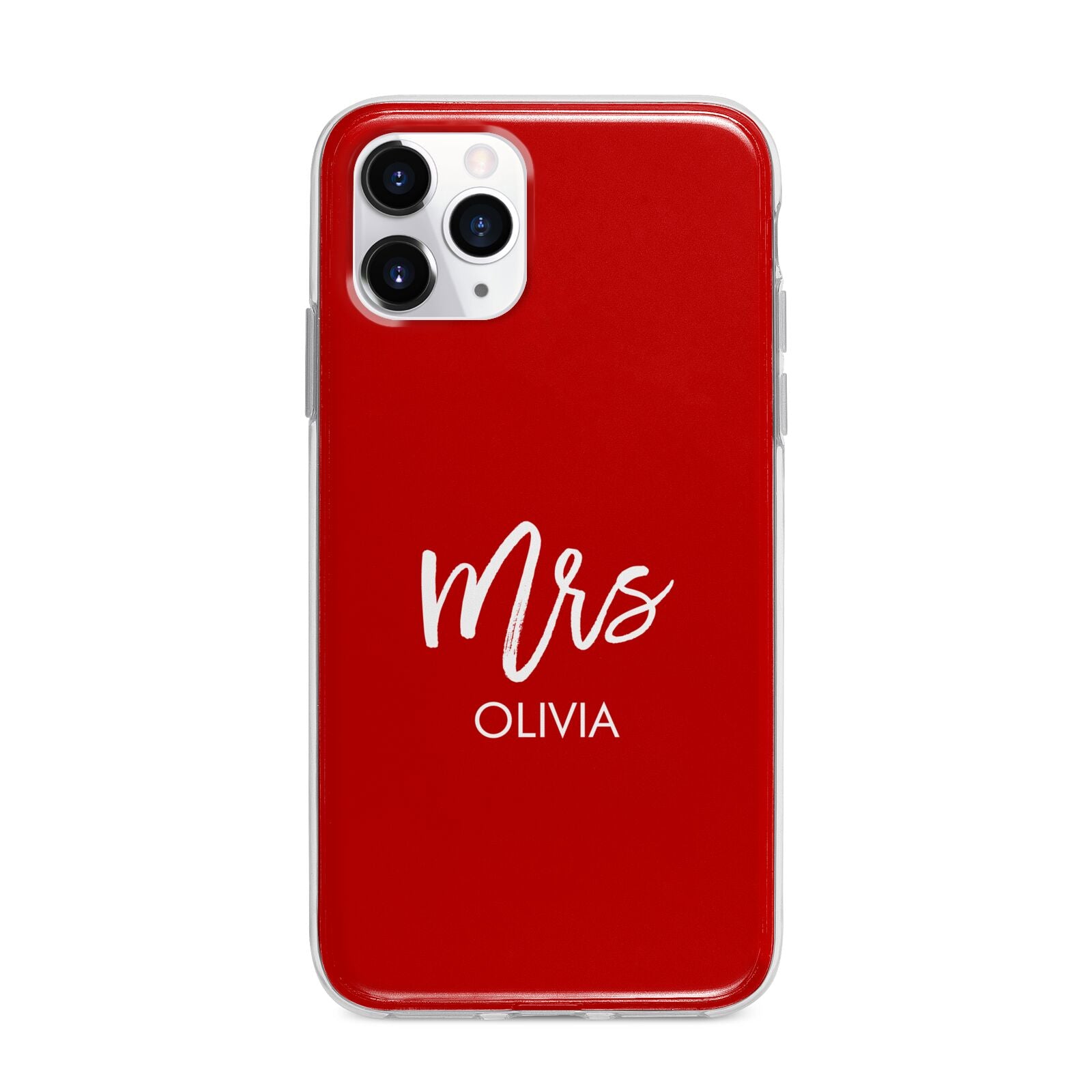 Mrs Custom Apple iPhone 11 Pro in Silver with Bumper Case