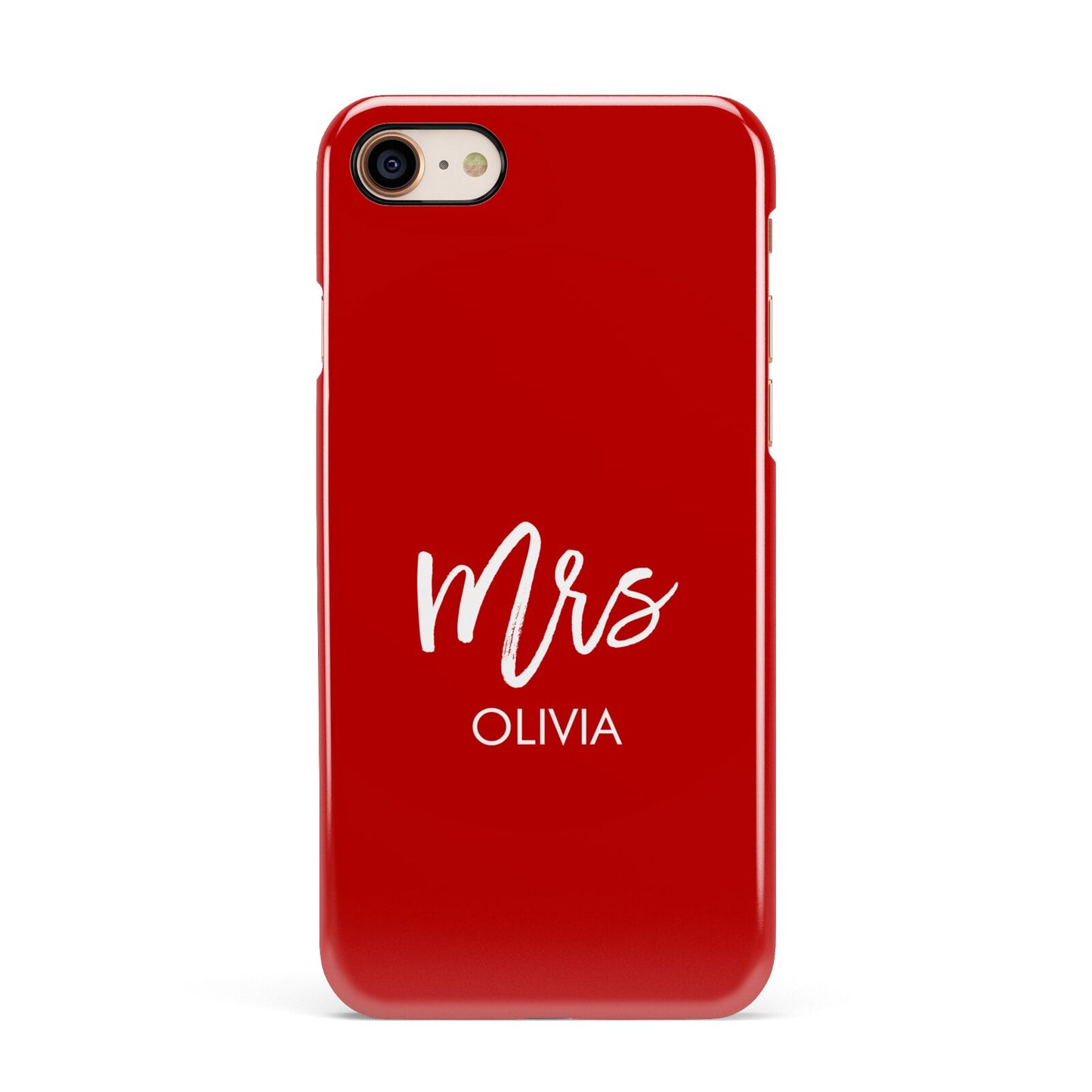 Mrs Custom Apple iPhone 7 8 3D Snap Case