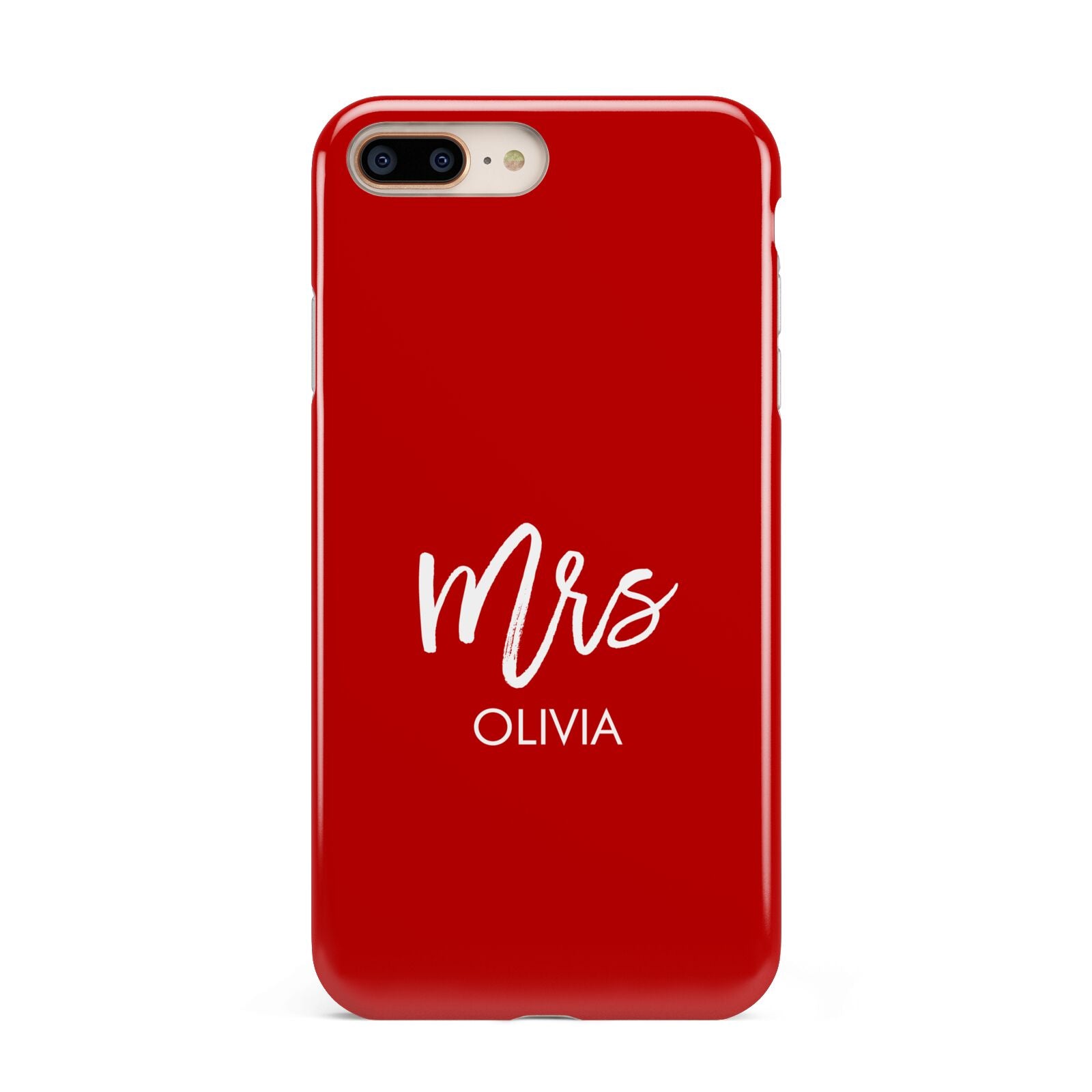 Mrs Custom Apple iPhone 7 8 Plus 3D Tough Case