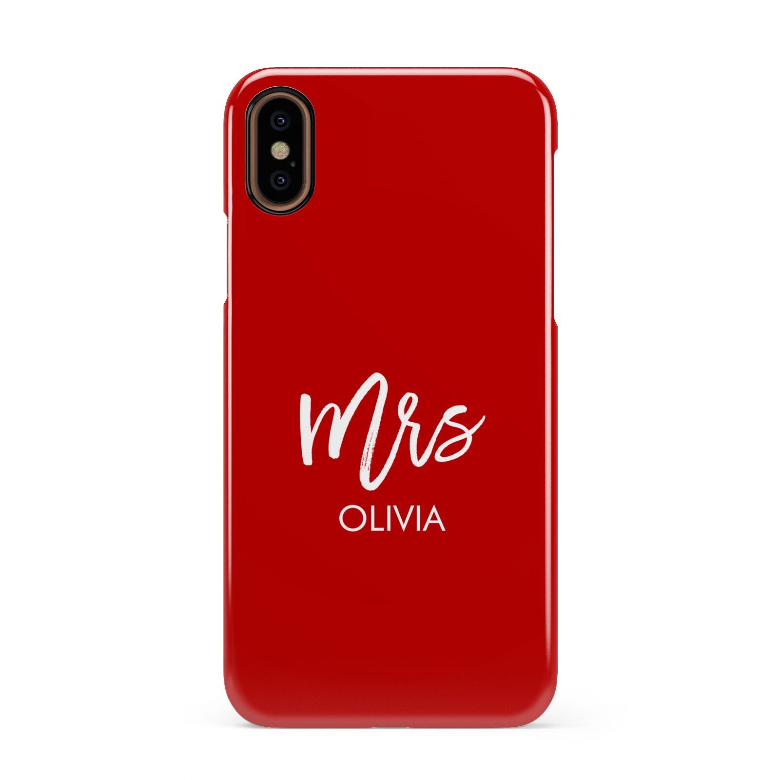 Mrs Custom Apple iPhone XS 3D Snap Case