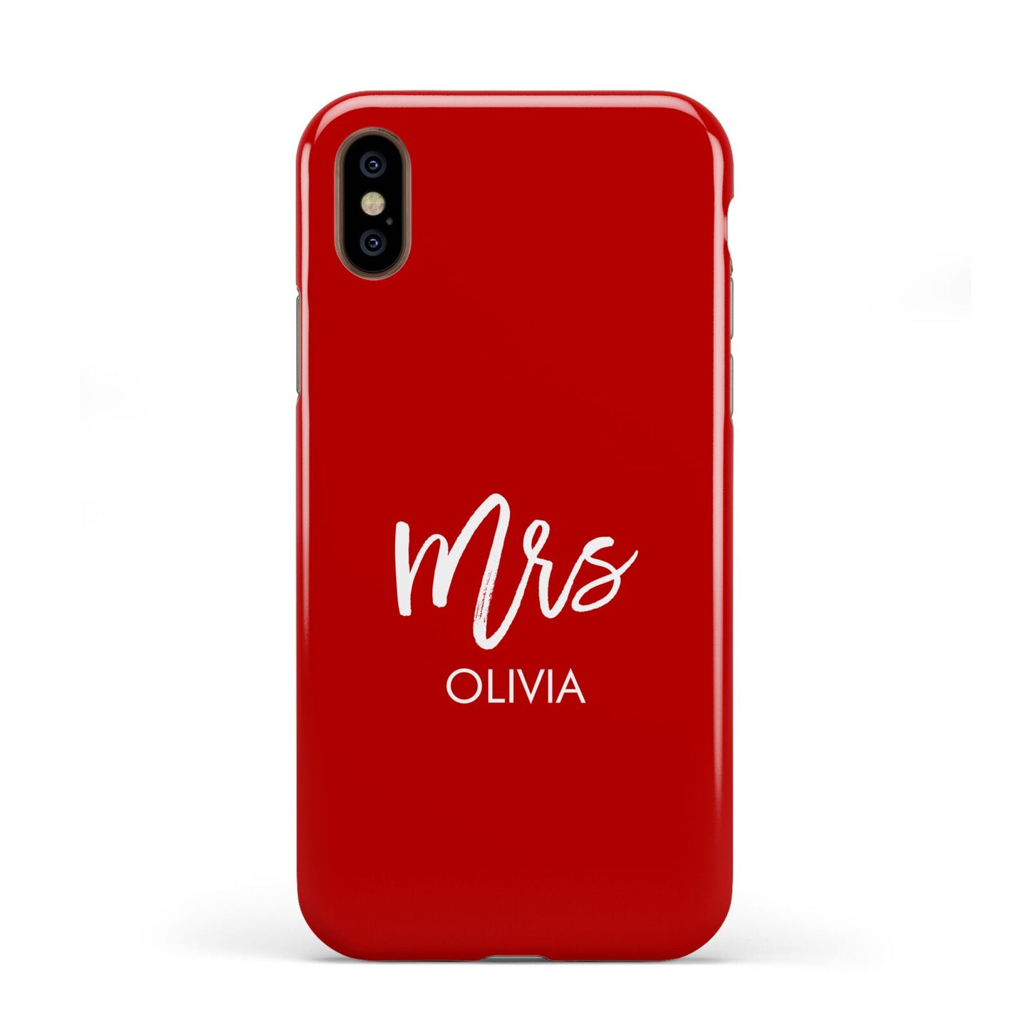 Mrs Custom Apple iPhone XS 3D Tough