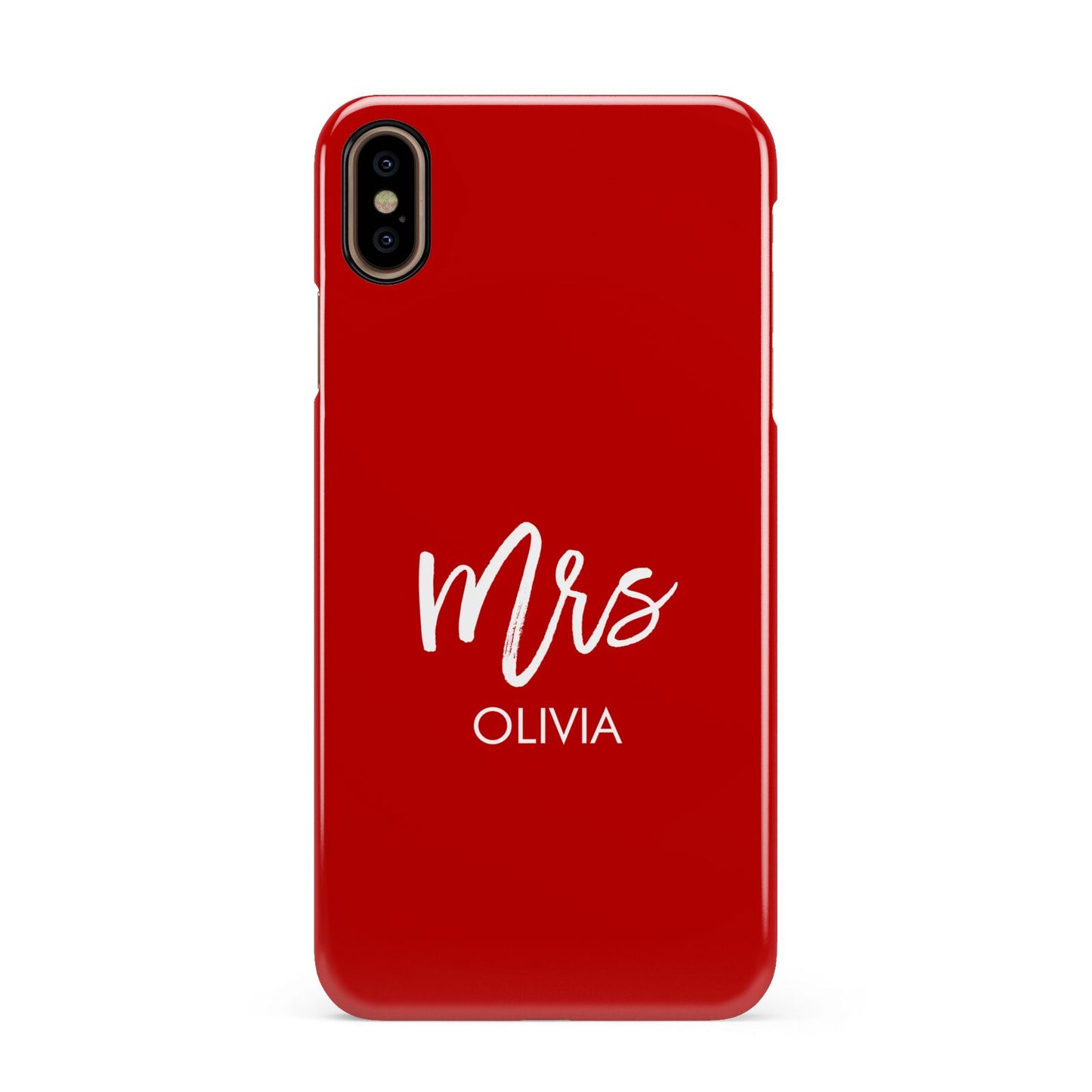 Mrs Custom Apple iPhone Xs Max 3D Snap Case