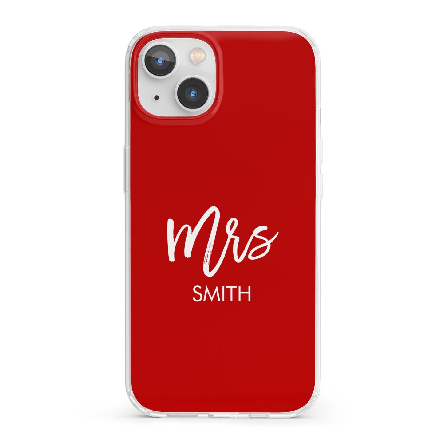 Mrs Custom iPhone 13 Clear Bumper Case